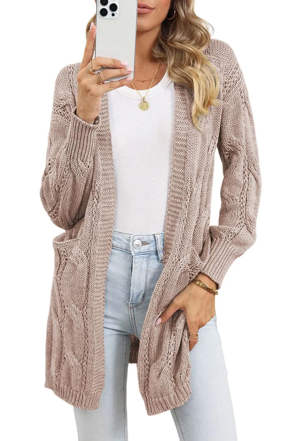 🔥 Ribbed Trim Hollow Knit Side Slits Cardigan: For When You Want to Look Like a Goddess, but Feel Like You’re Barely Hanging On 🔥