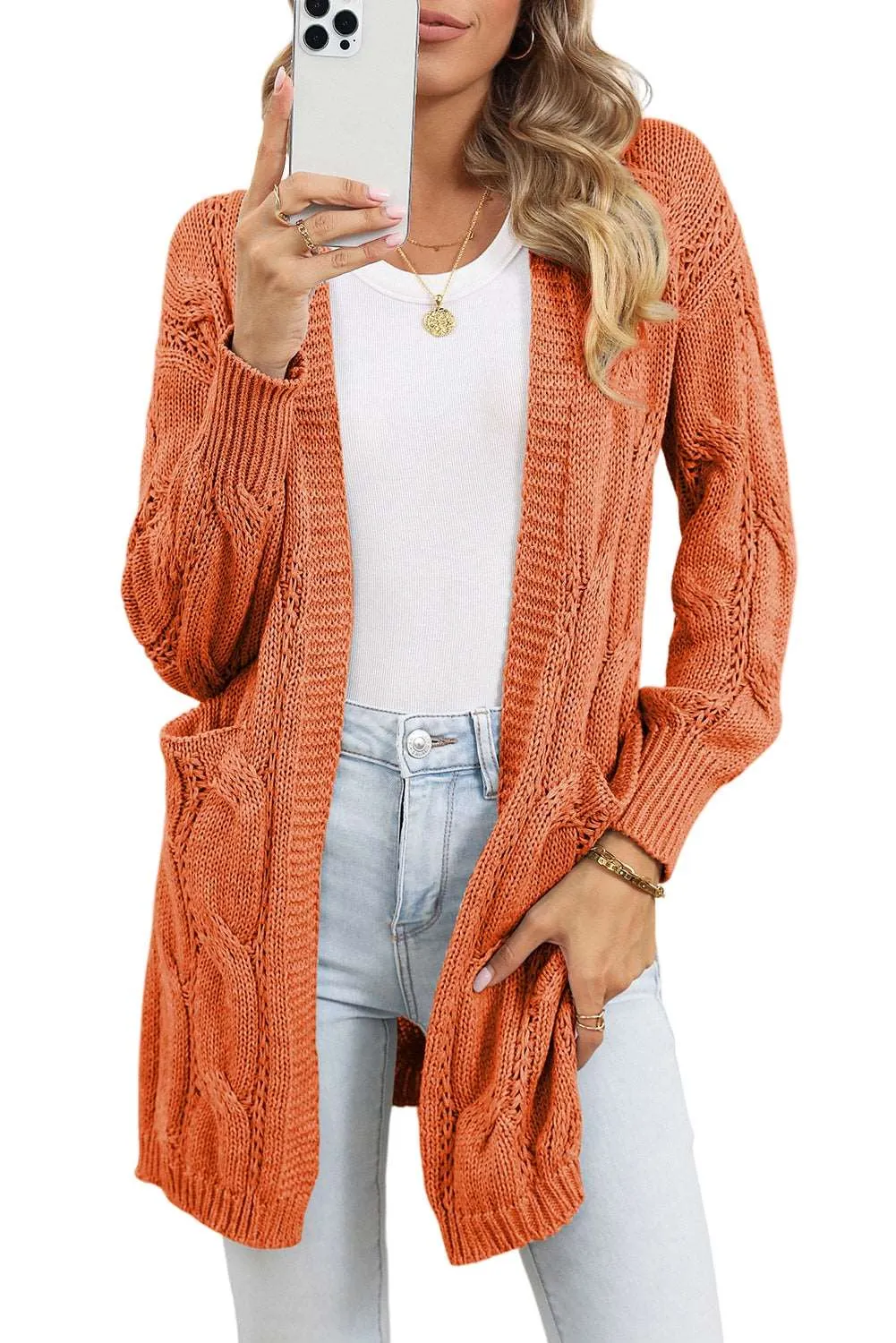 🔥 Ribbed Trim Hollow Knit Side Slits Cardigan: For When You Want to Look Like a Goddess, but Feel Like You’re Barely Hanging On 🔥