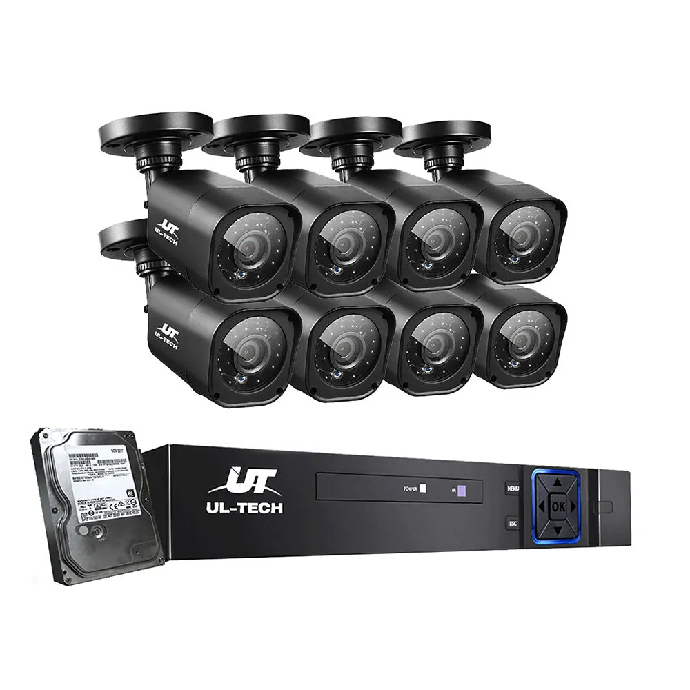 1080P 8CH DVR Security System w/ Night Vision - UL-Tech