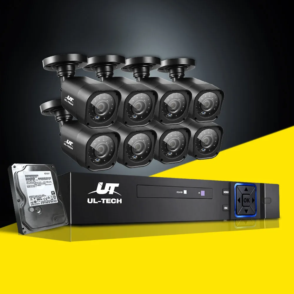 1080P 8CH DVR Security System w/ Night Vision - UL-Tech