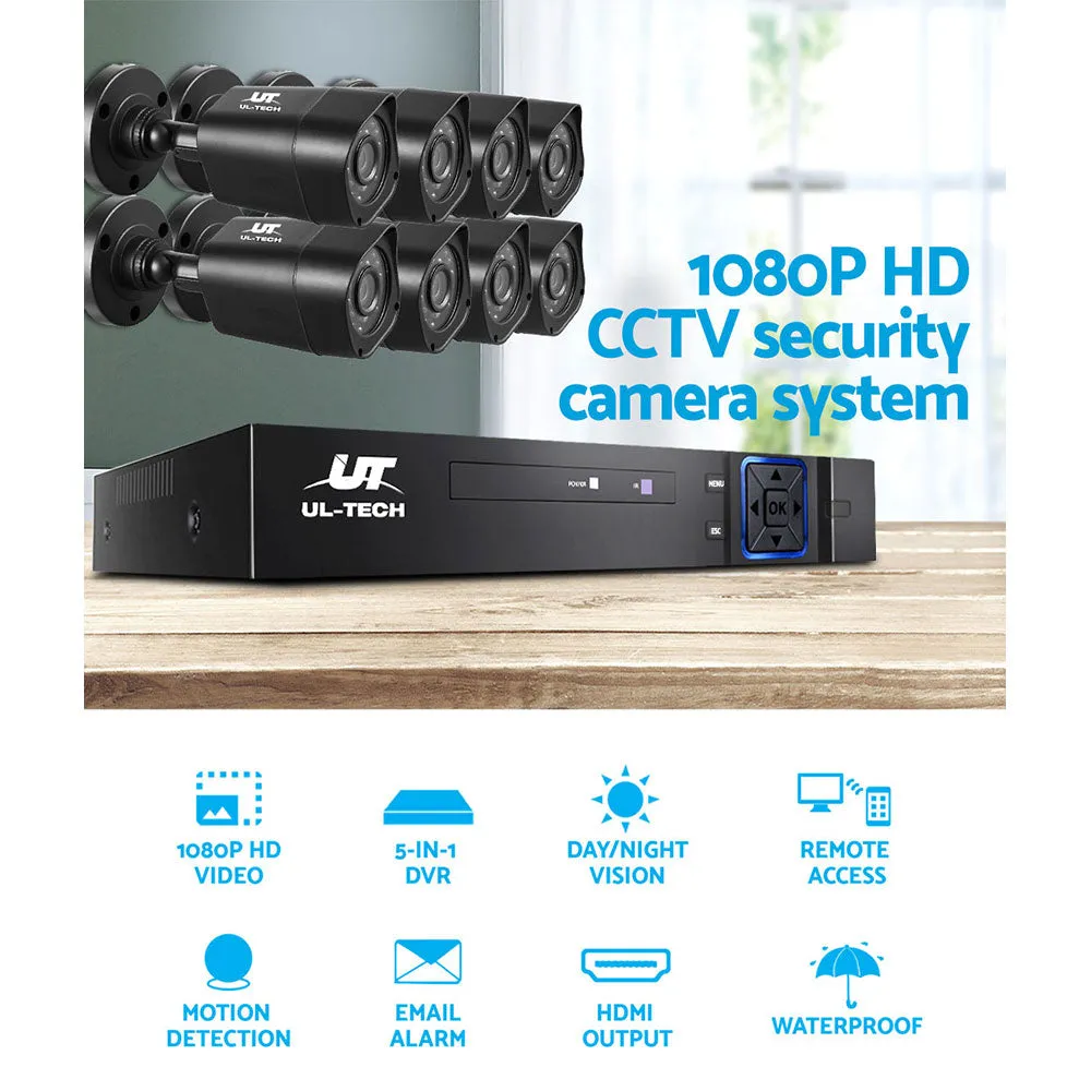 1080P 8CH DVR Security System w/ Night Vision - UL-Tech