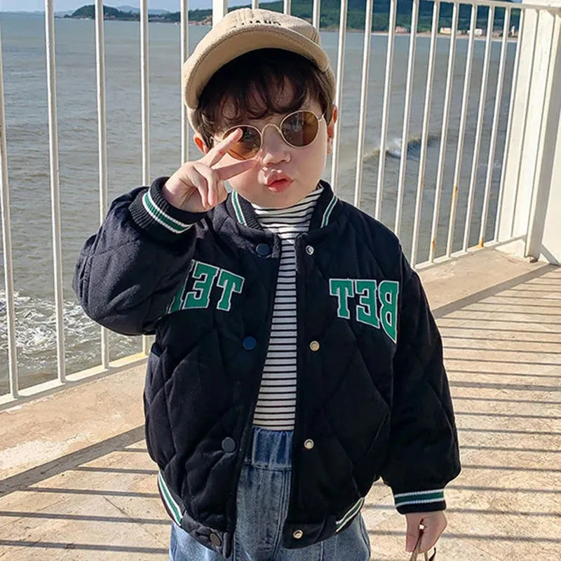 2024 New Spring Autumn Kids Boys Jacket Baseball Suit Bomber Tiny Cottons Children's Outerwear Clothing For Girls Coat Snow Wear