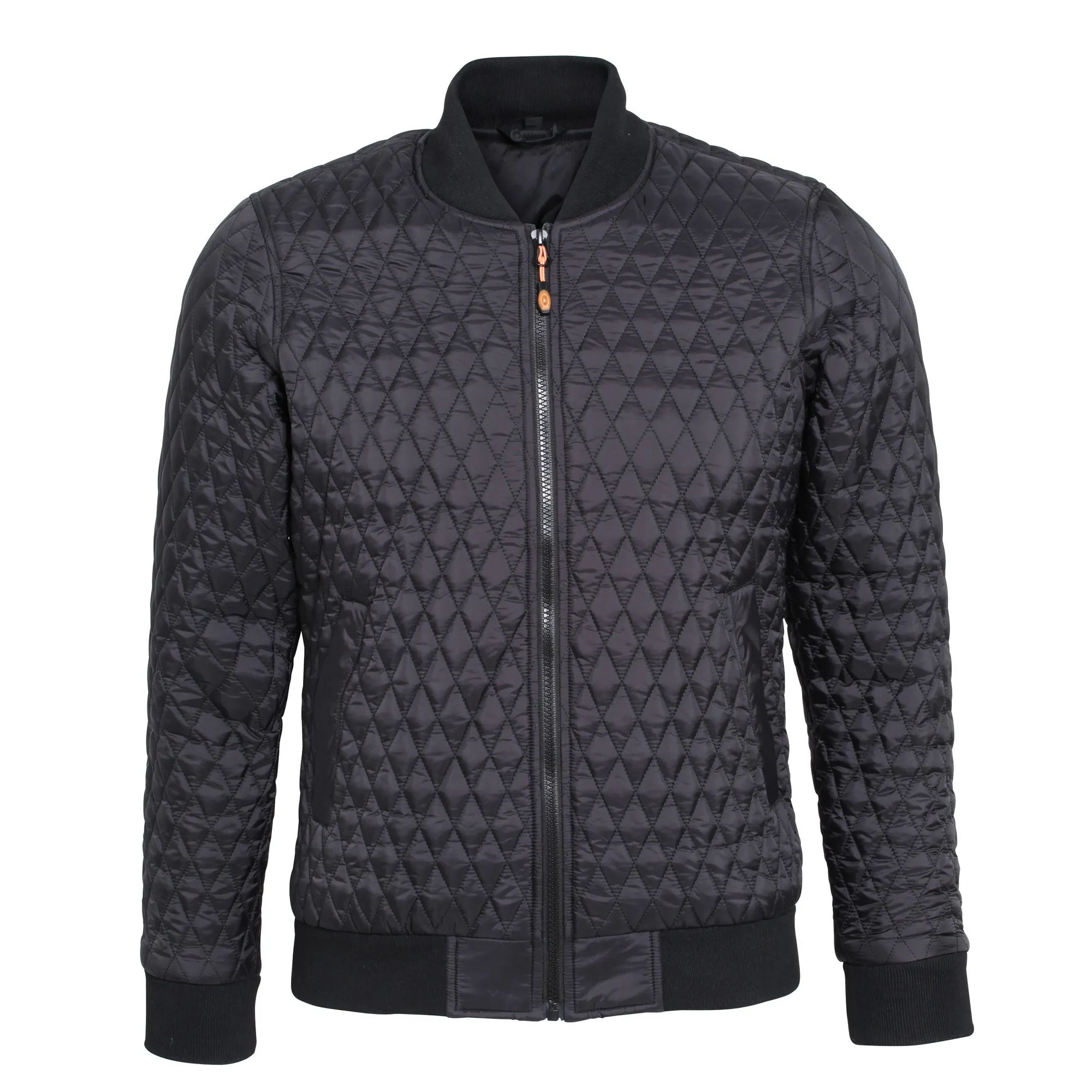 2786 Mens Quilted Zip Up Flight Jacket