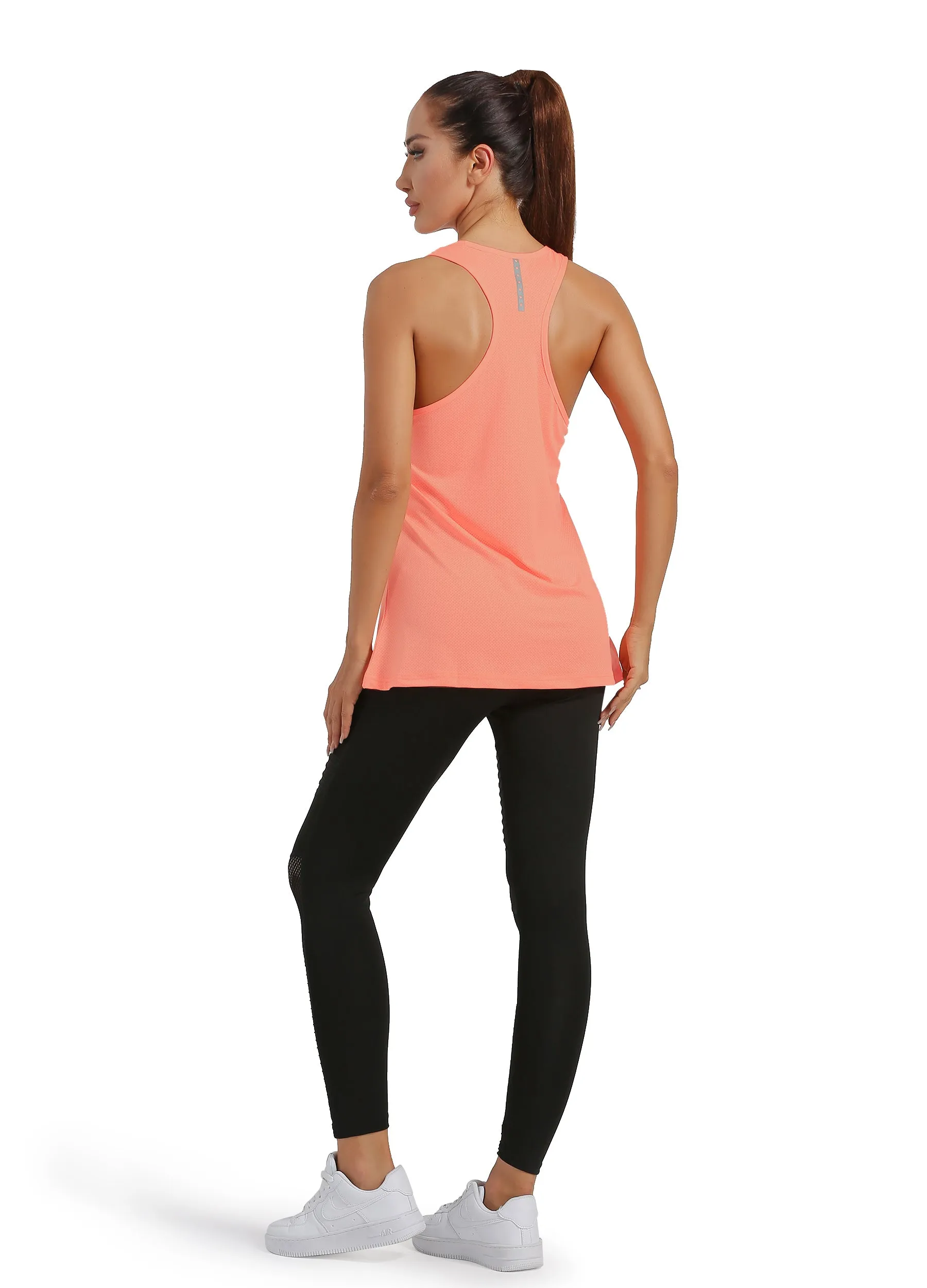 4POSE Women's Racerback Stretch Sleeveless Sport Tank Top(Clearance)