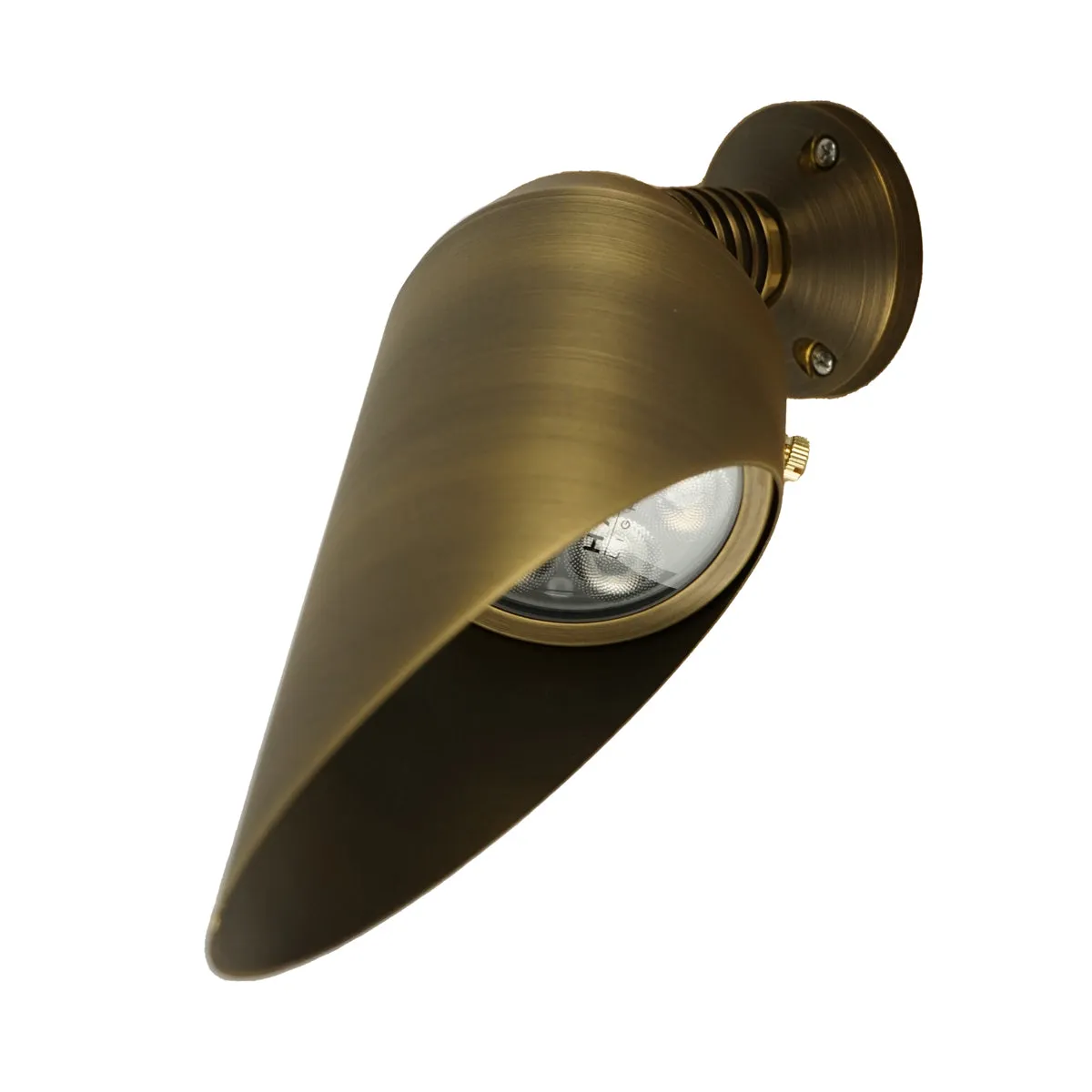 9 Series Classic White 3-Inch Brass LED Down Light