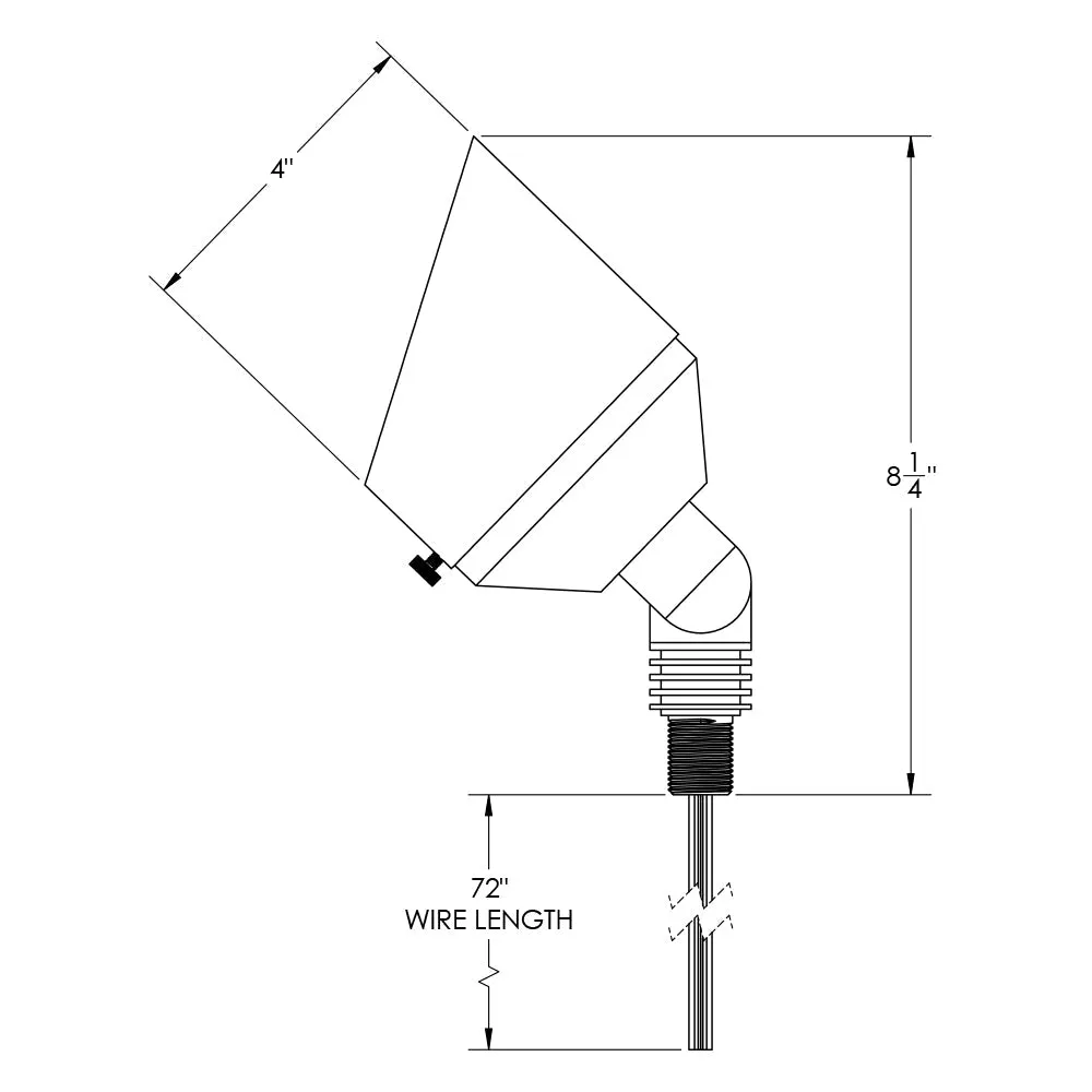 9 Series Classic White 4-Inch Brass LED Up Lights