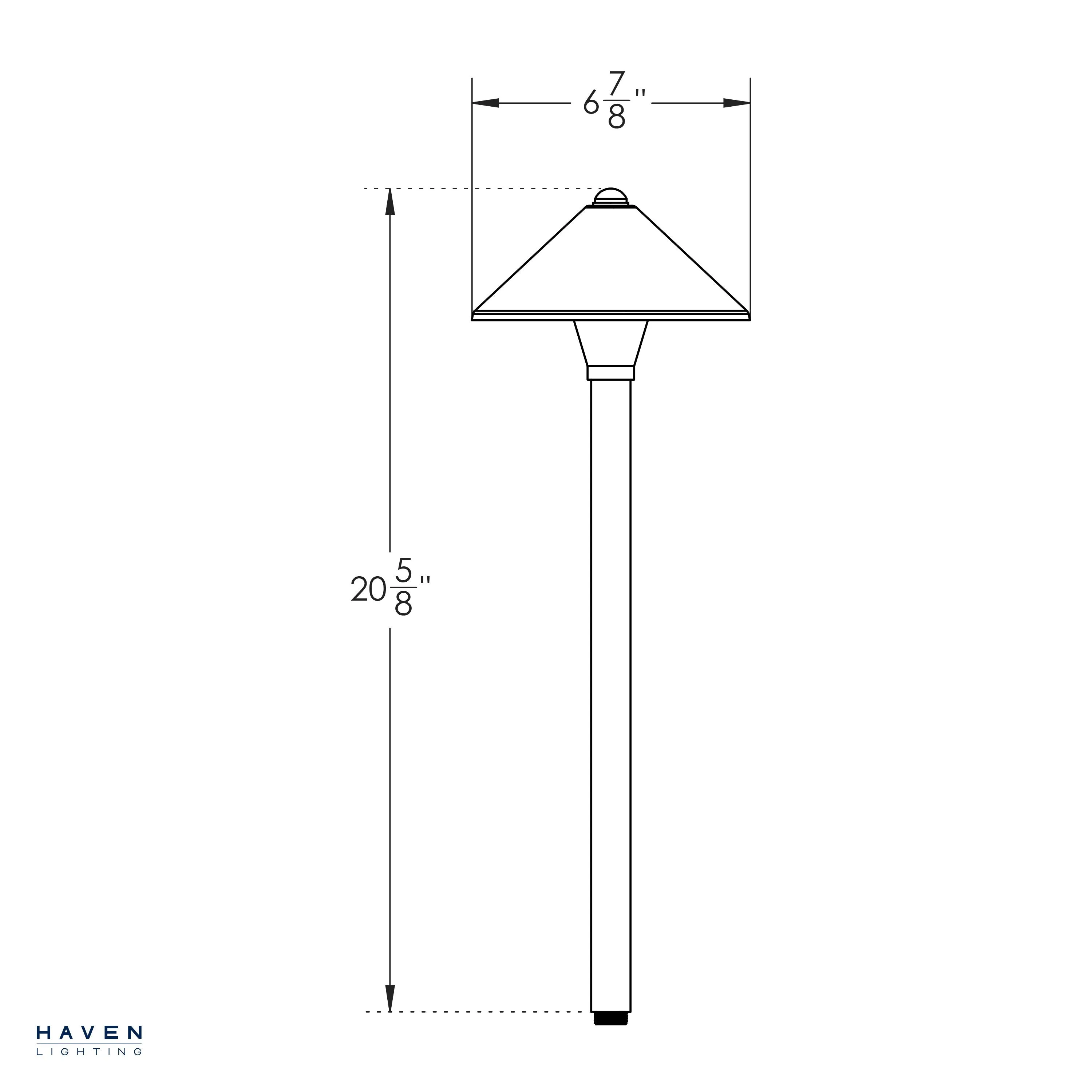 9 Series Classic White LED Path Light - Shade 1