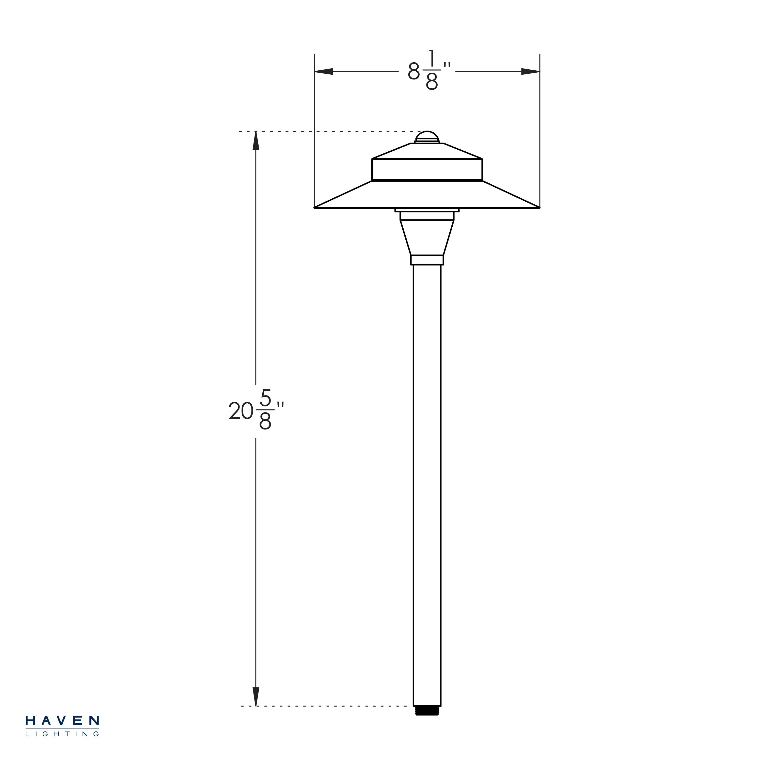 9 Series Full Color Bourbon Brass LED Path Light - Shade 5