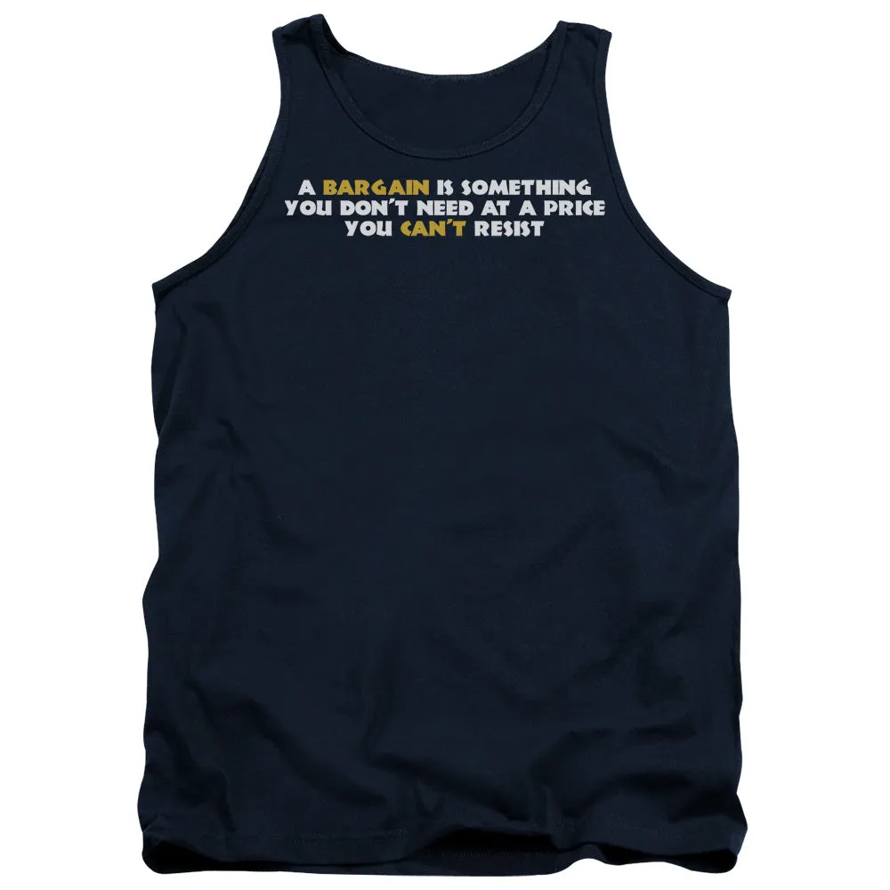 A Bargain Mens Tank Top Shirt Navy