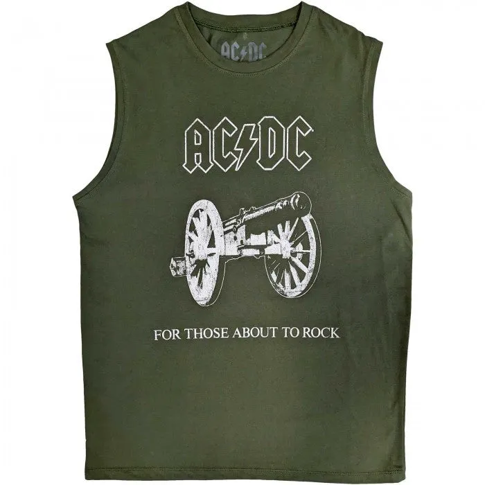 AC/DC Unisex Adult About To Rock Cotton Tank Top