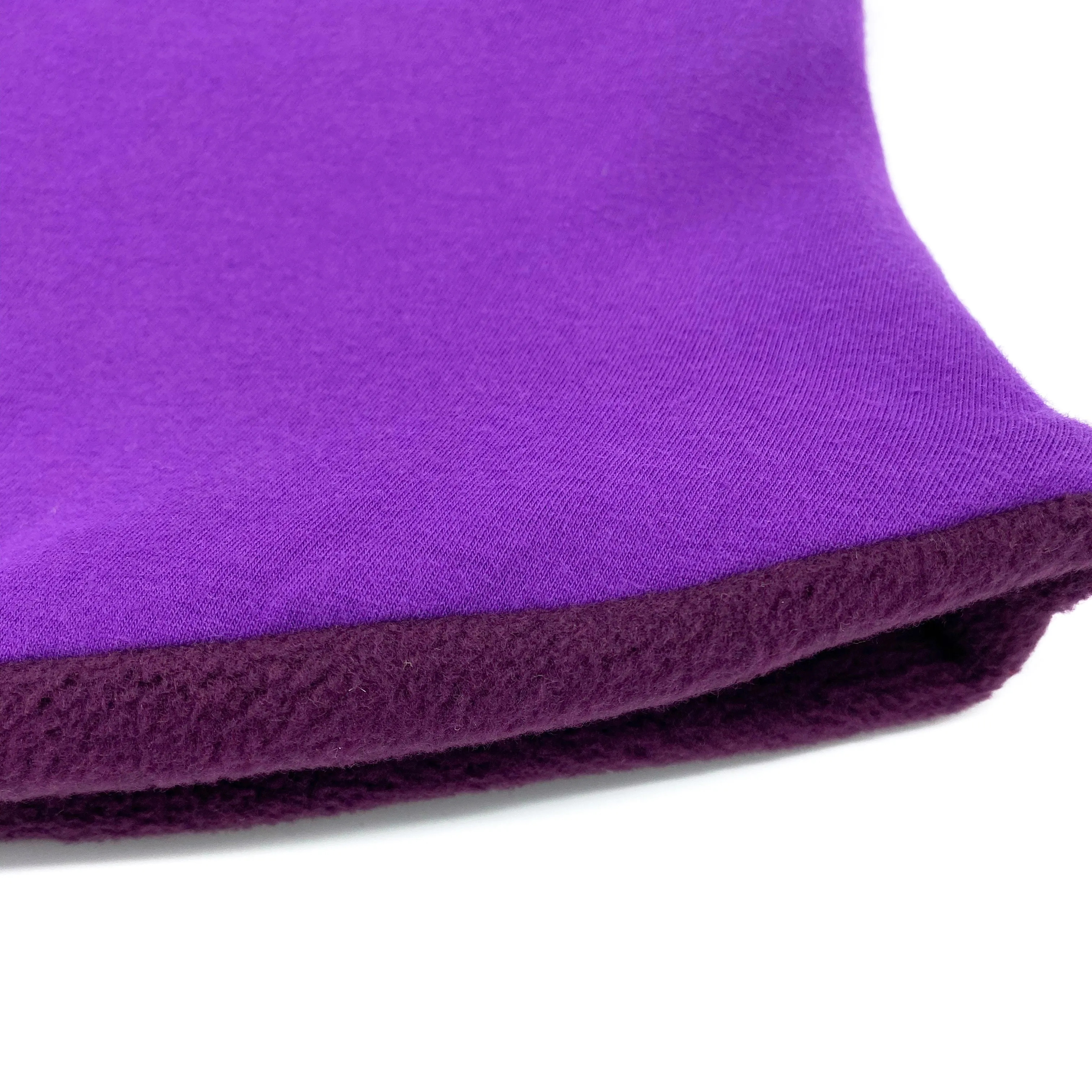 Adult Handmade Neck Warmer Solid Violet (multiple liner options)