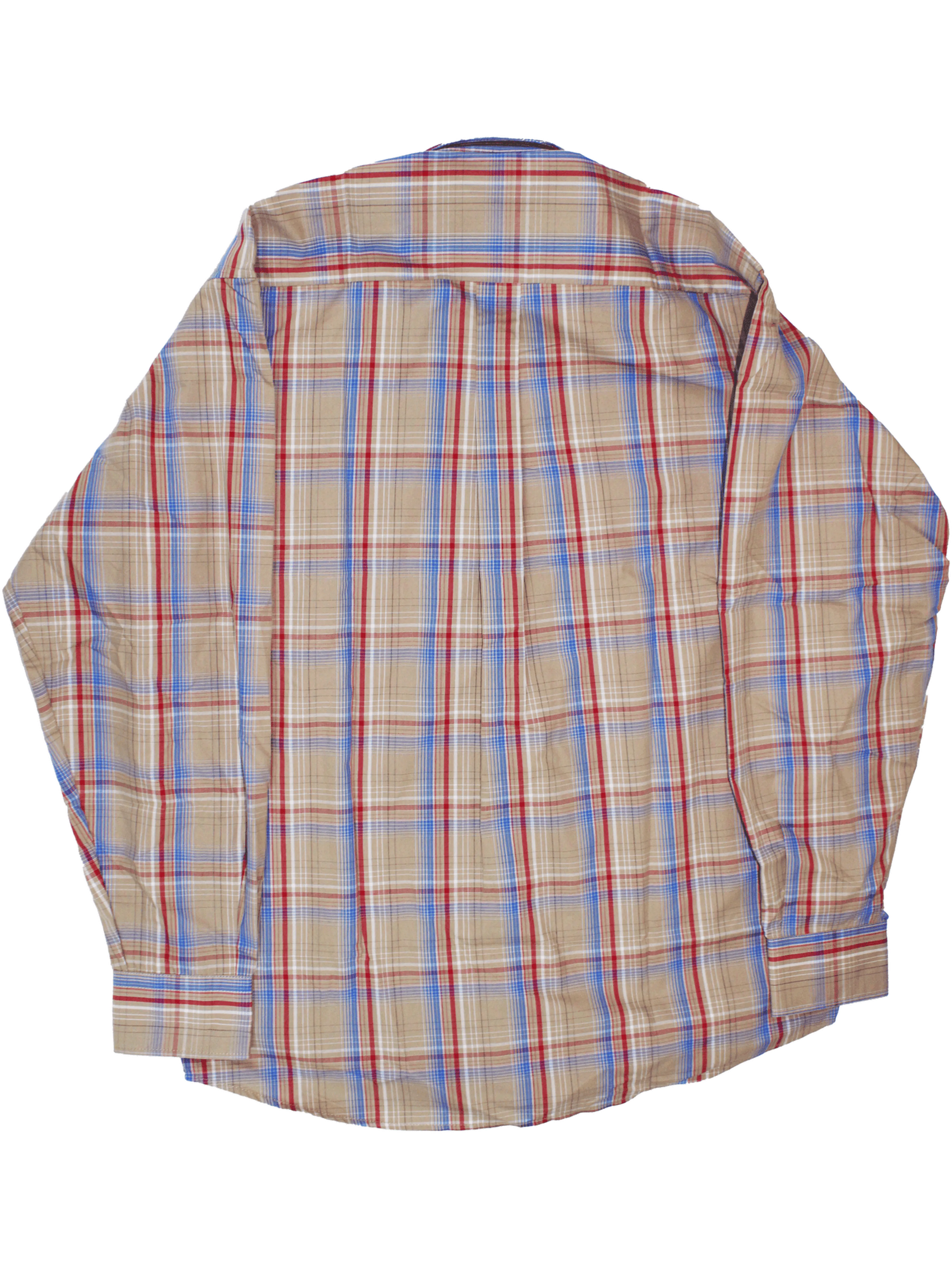 AERO Beige Checkered L/S Shirt