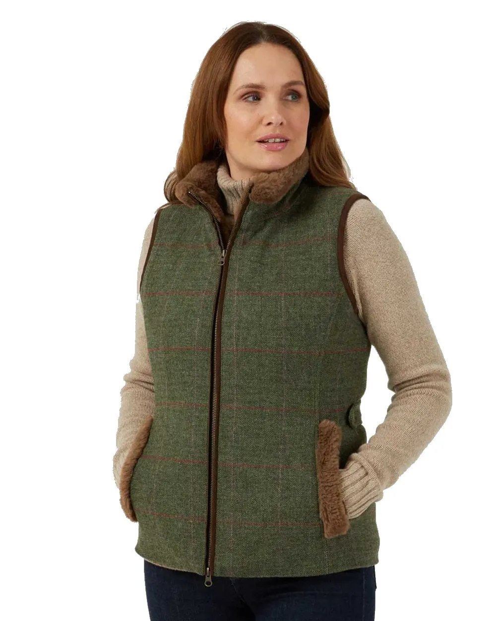 Alan Paine Combrook Tweed Ladies Gilet