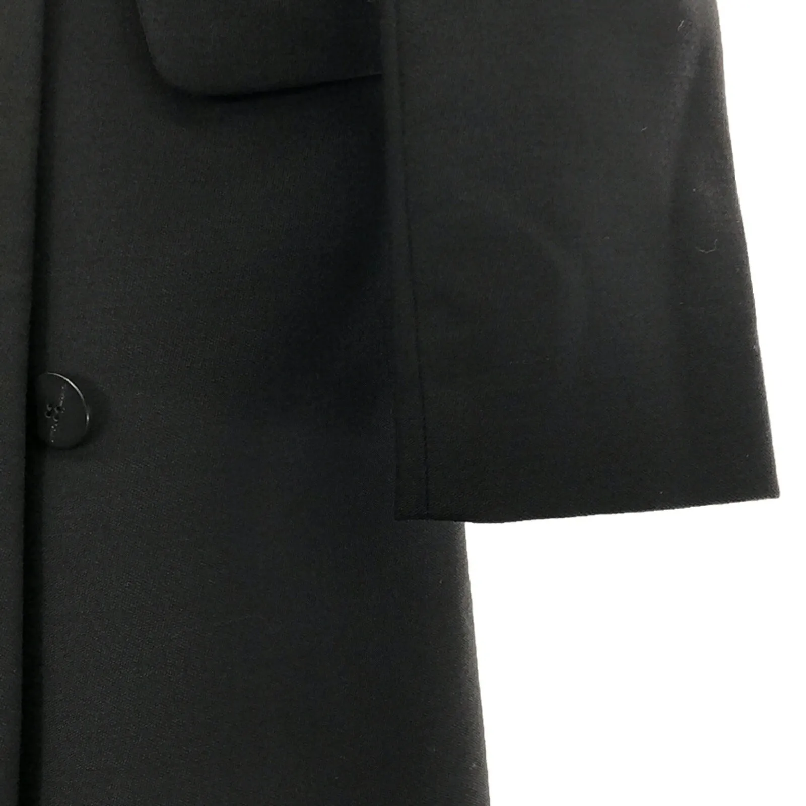 Alexander McQueen Wool Long Coat Black