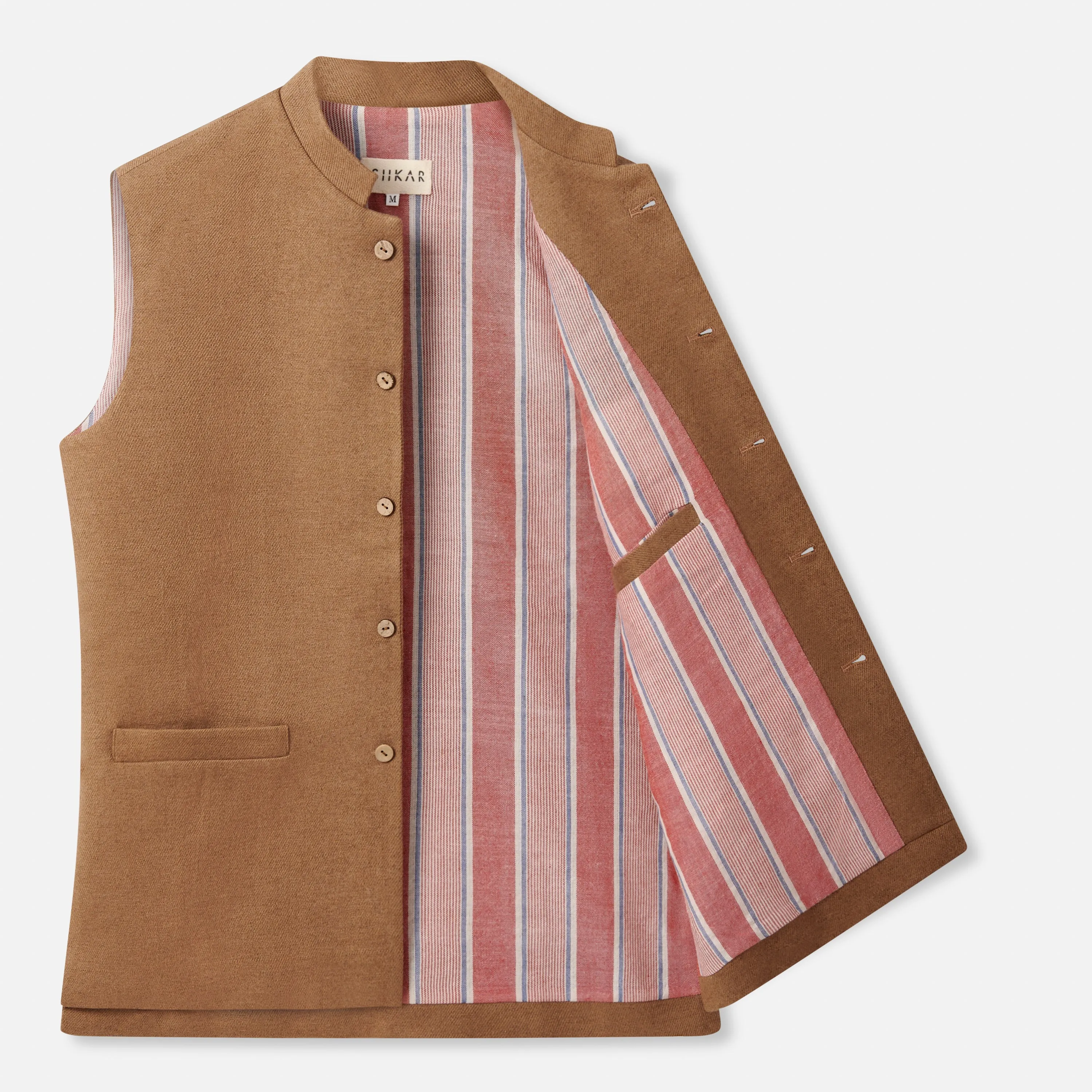 Almond Wool Waistcoat