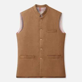 Almond Wool Waistcoat