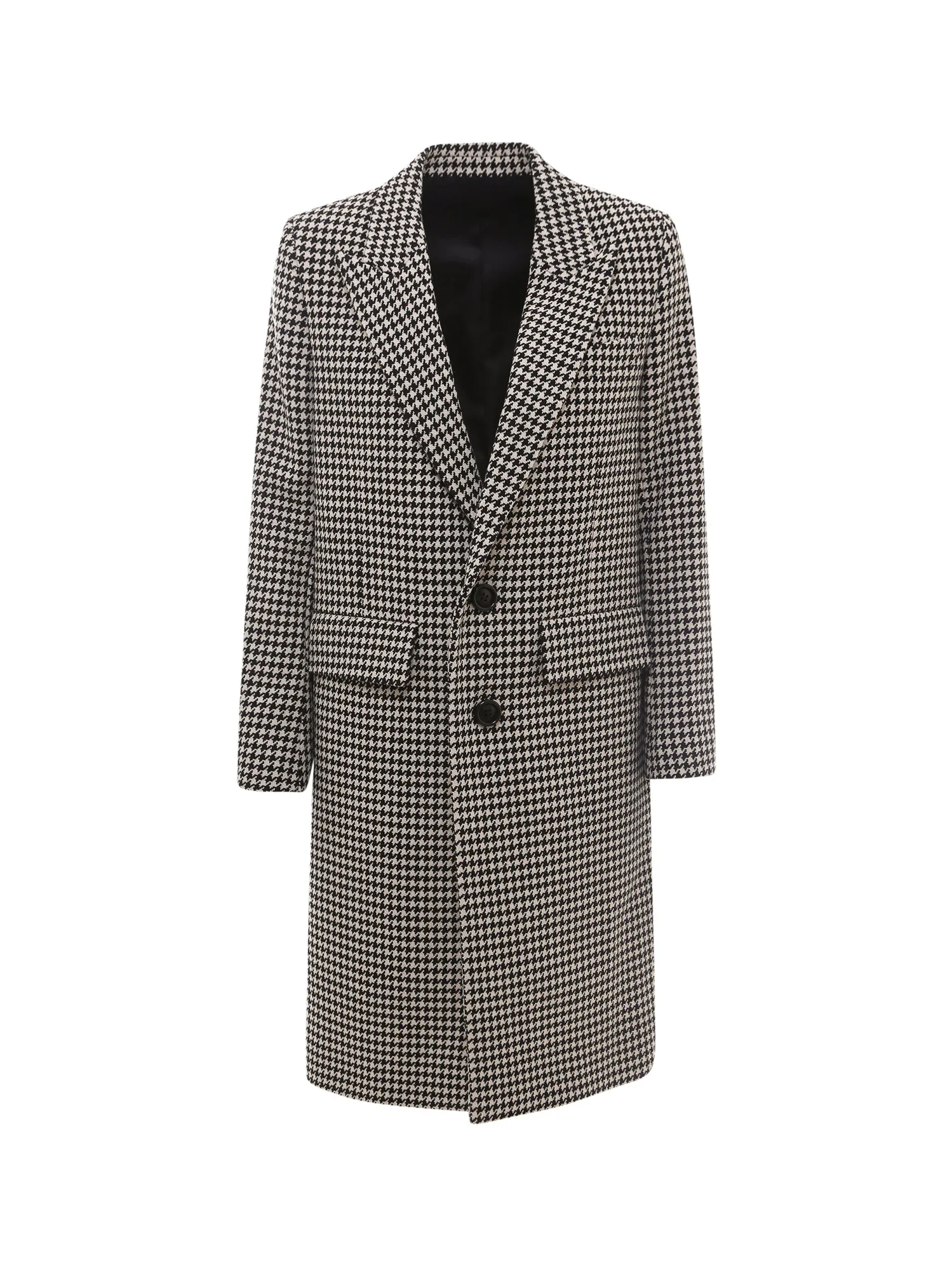 AMI Houndstooth Single-Breasted Coat