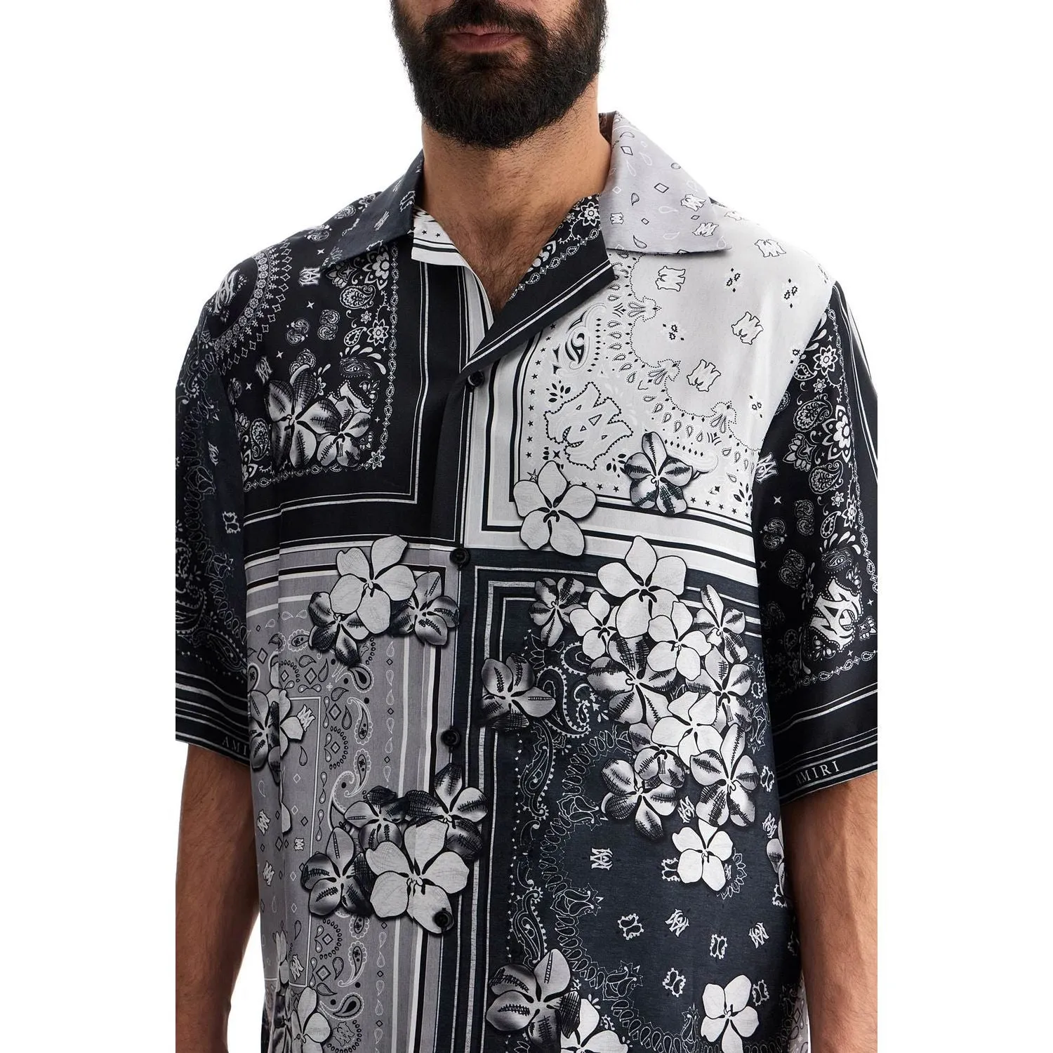 Amiri bowling shirt with bandana