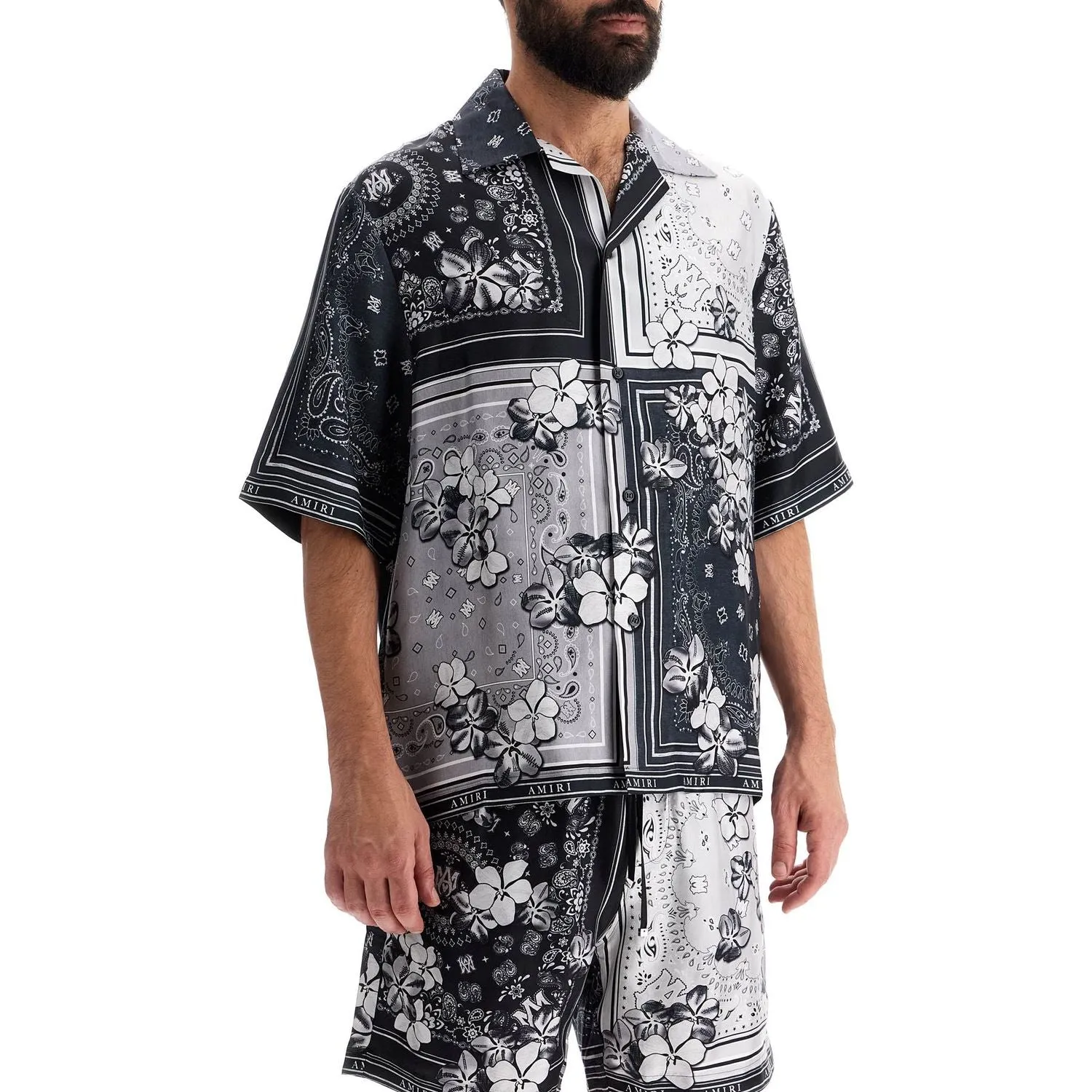 Amiri bowling shirt with bandana