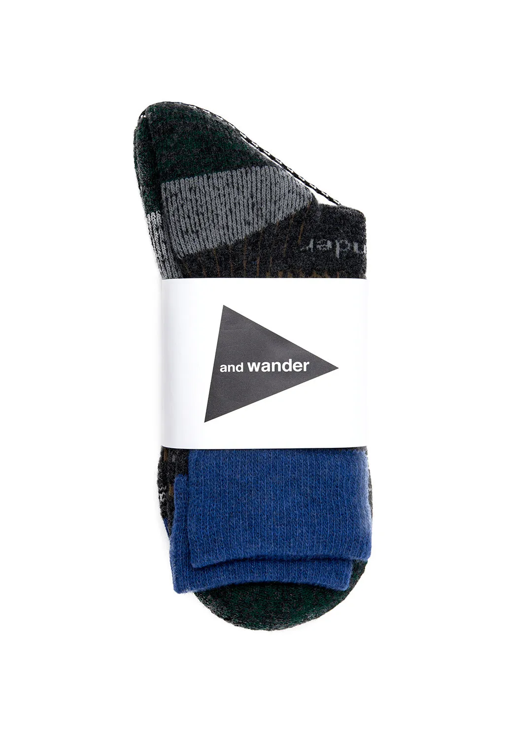 And Wander Wool Socks - Charcoal