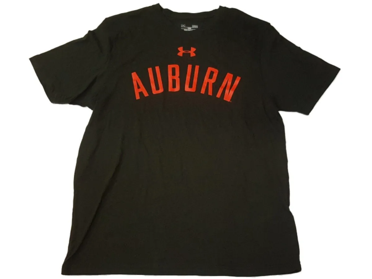 Auburn Tigers Under Armour Heatgear Dark Green SS Crew Neck T-Shirt (L)