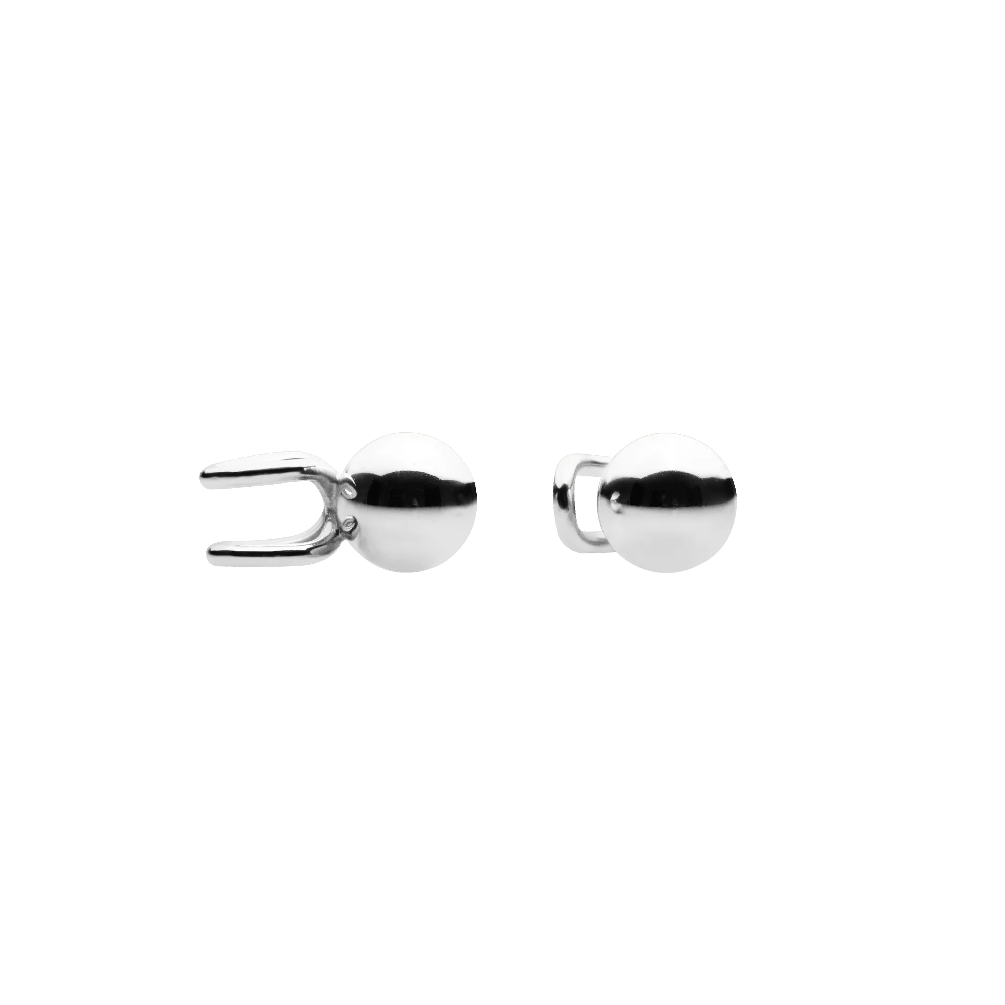 Ball Ear Cuffs Silver