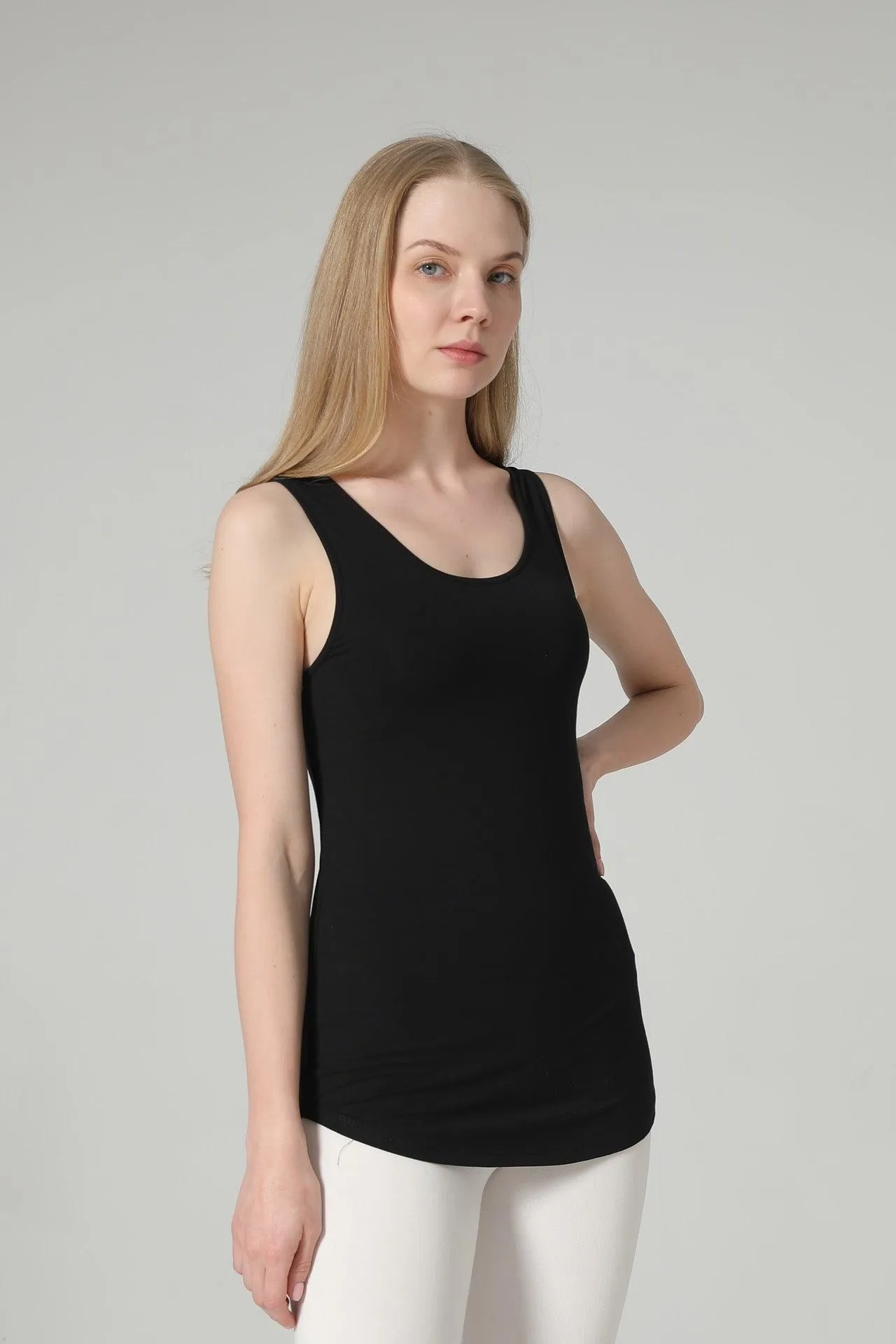 Bamboo Curved Hem Sustainable Tank