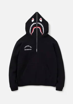 BAPE X NBHD - TWO FACE HALF ZIP HOODIE