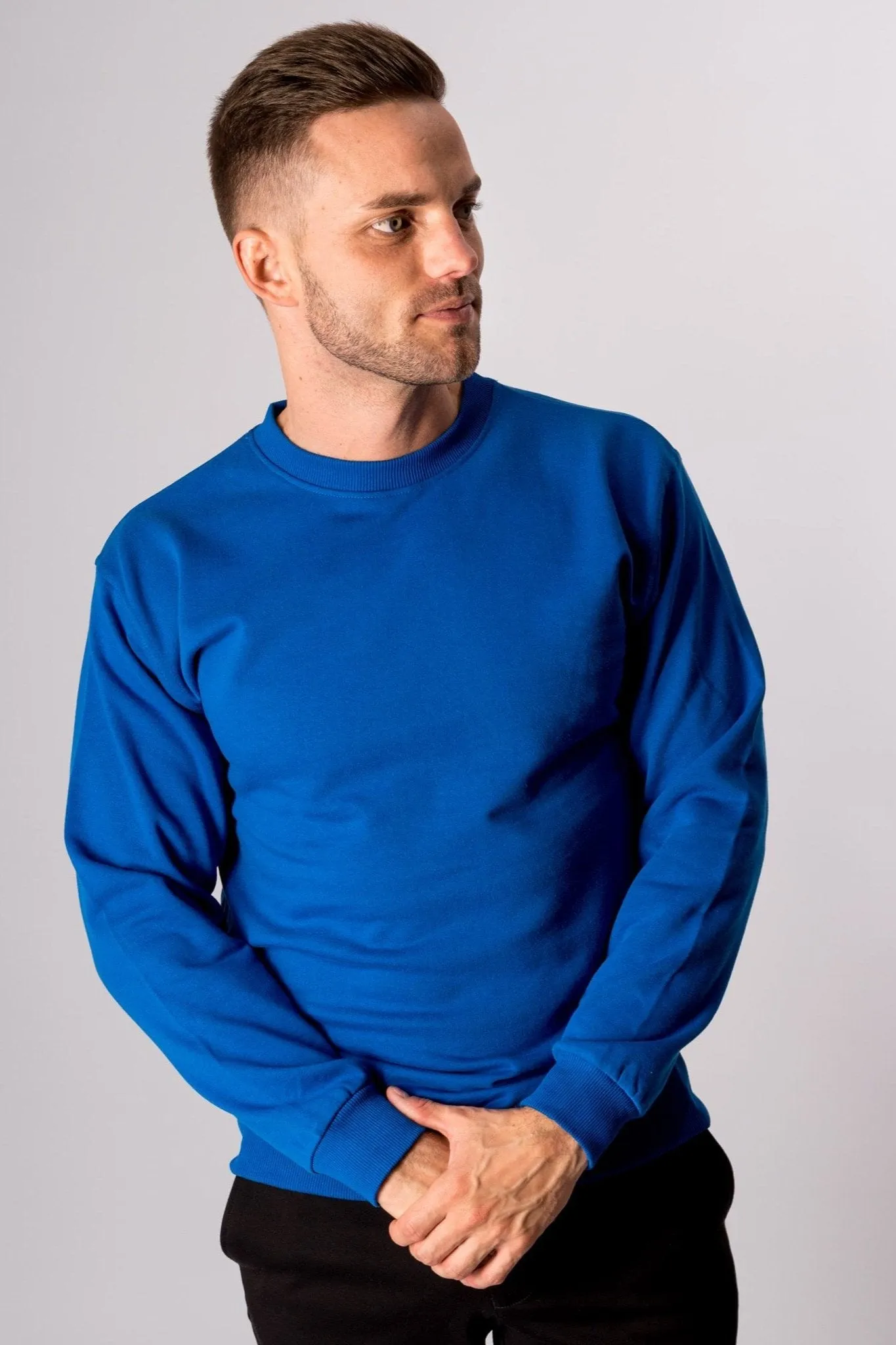 Basic Crewneck - Swedish Blue