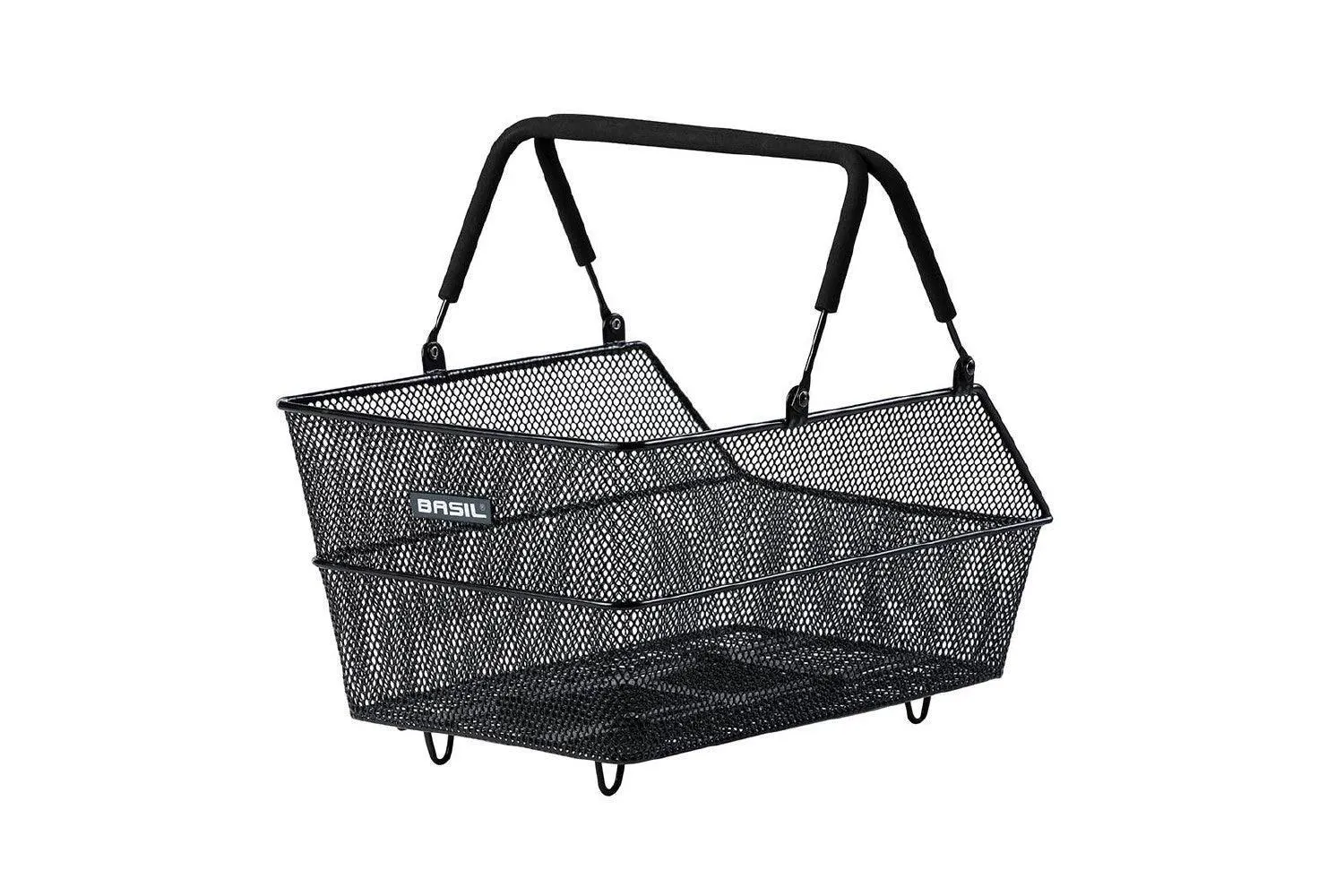 Basil Cento MIK - Bicycle Basket - Rear - Black