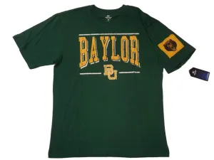 Baylor Bears Colosseum Green Distressed Logos Short Sleeve Crew T-Shirt (L)