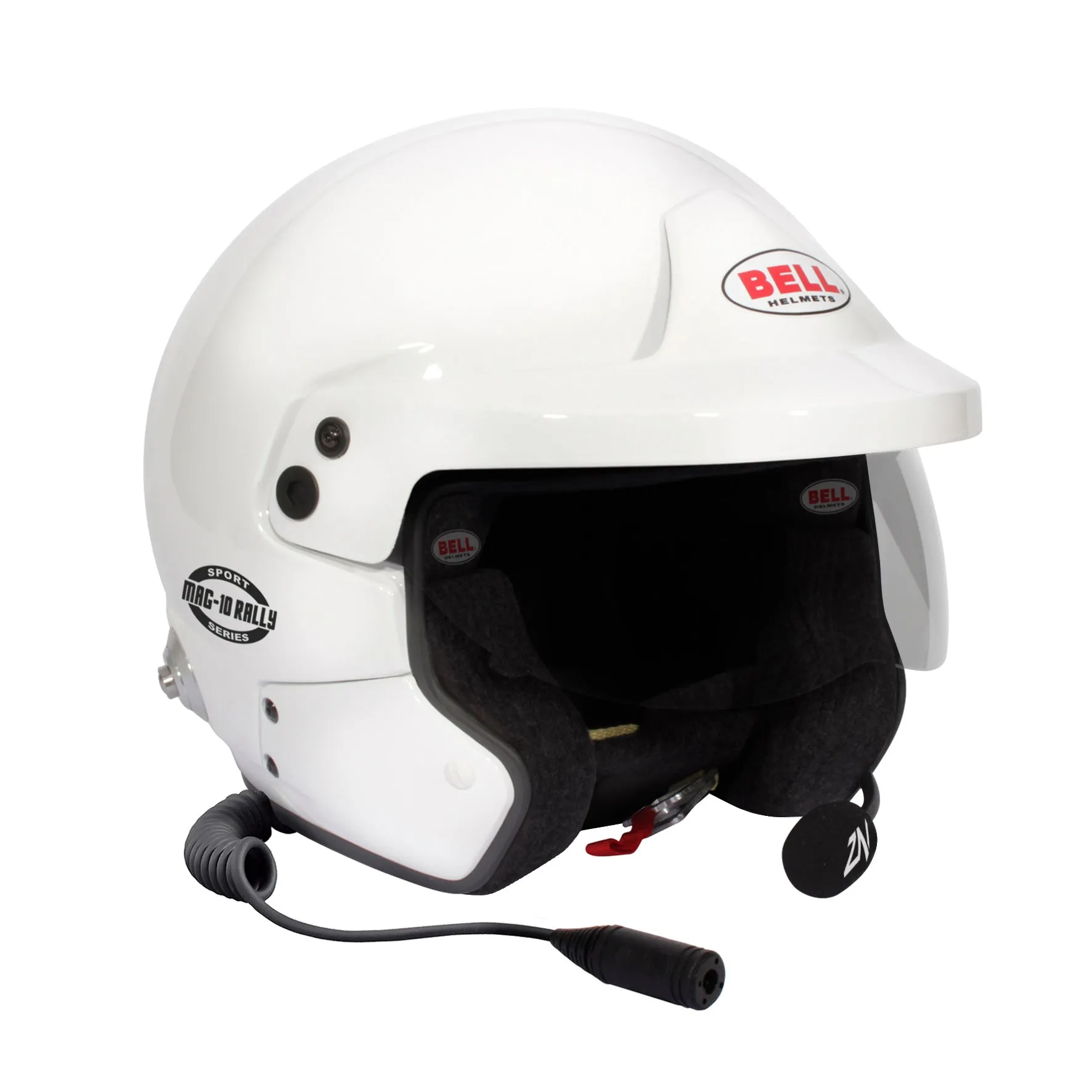 BELL 1443A01 Racing helmet open face MAG-10 RALLY SPORT, FIA, HANS, white, size XXS (54-55)