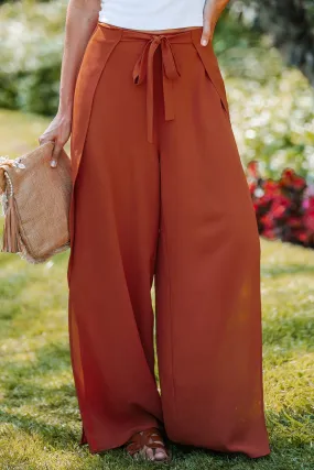 Belted High Waist Pants