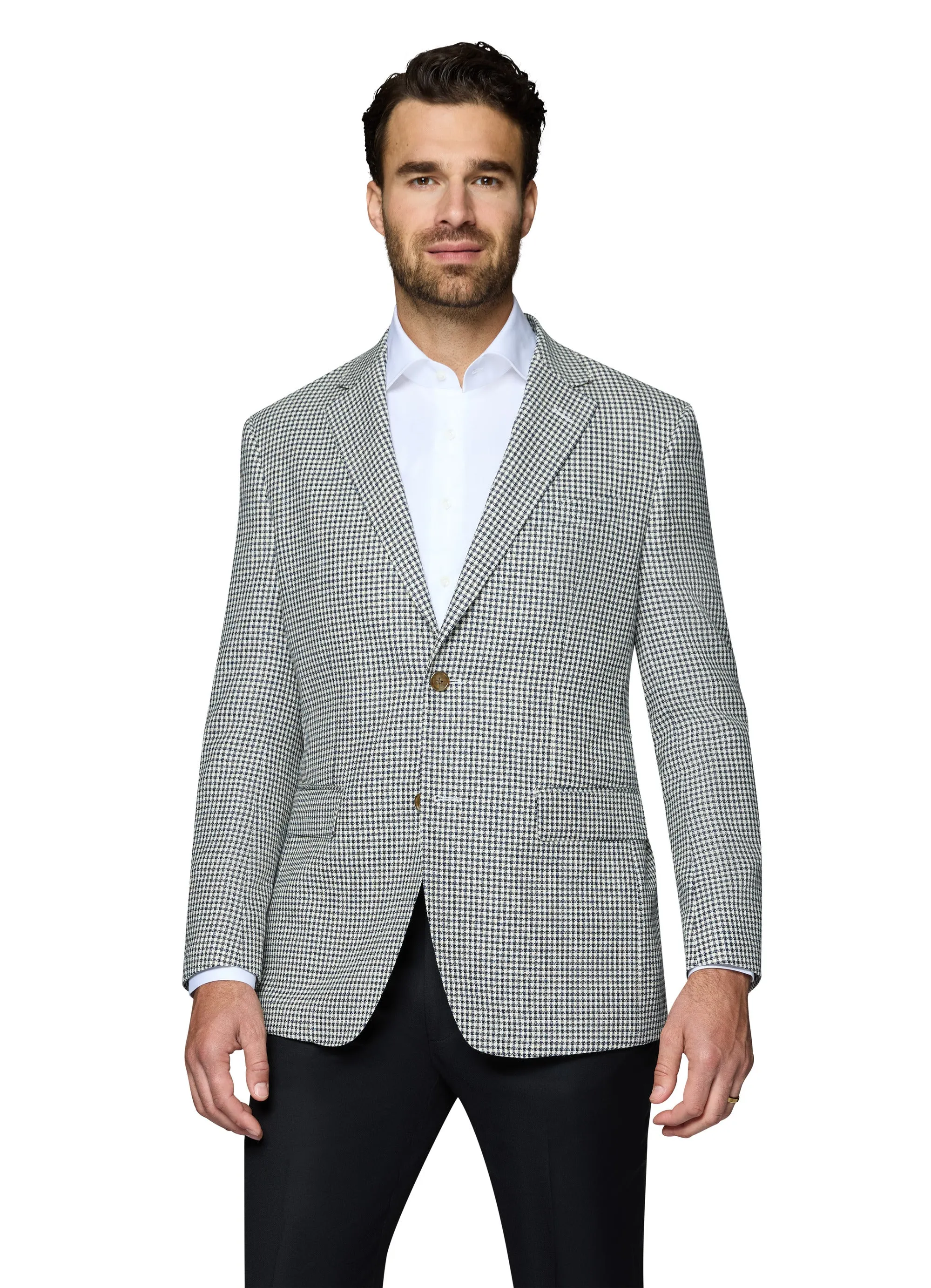 Berragamo Wool Sport Coat Modern Fit - Houndstooth