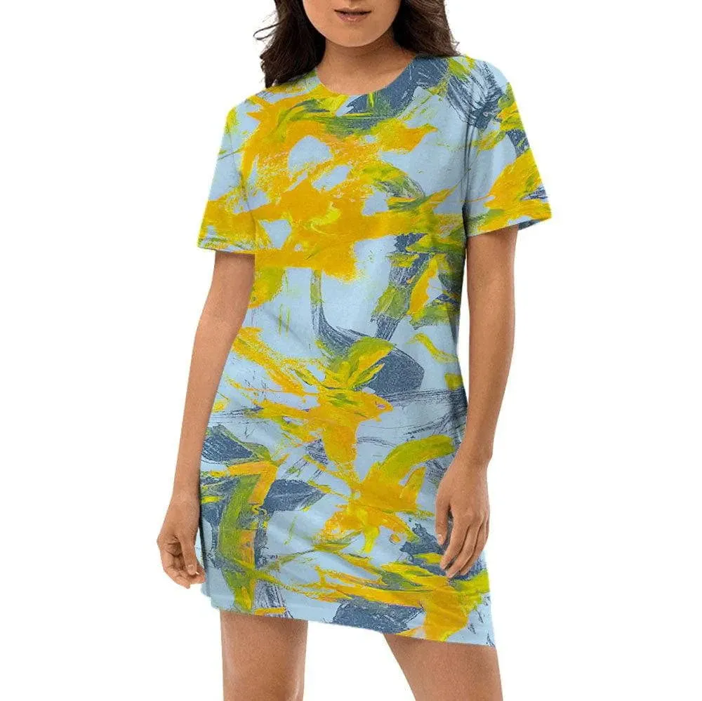 Birds of Peace, WOMEN'S T-Shirt Dress by Jumper Maybach®