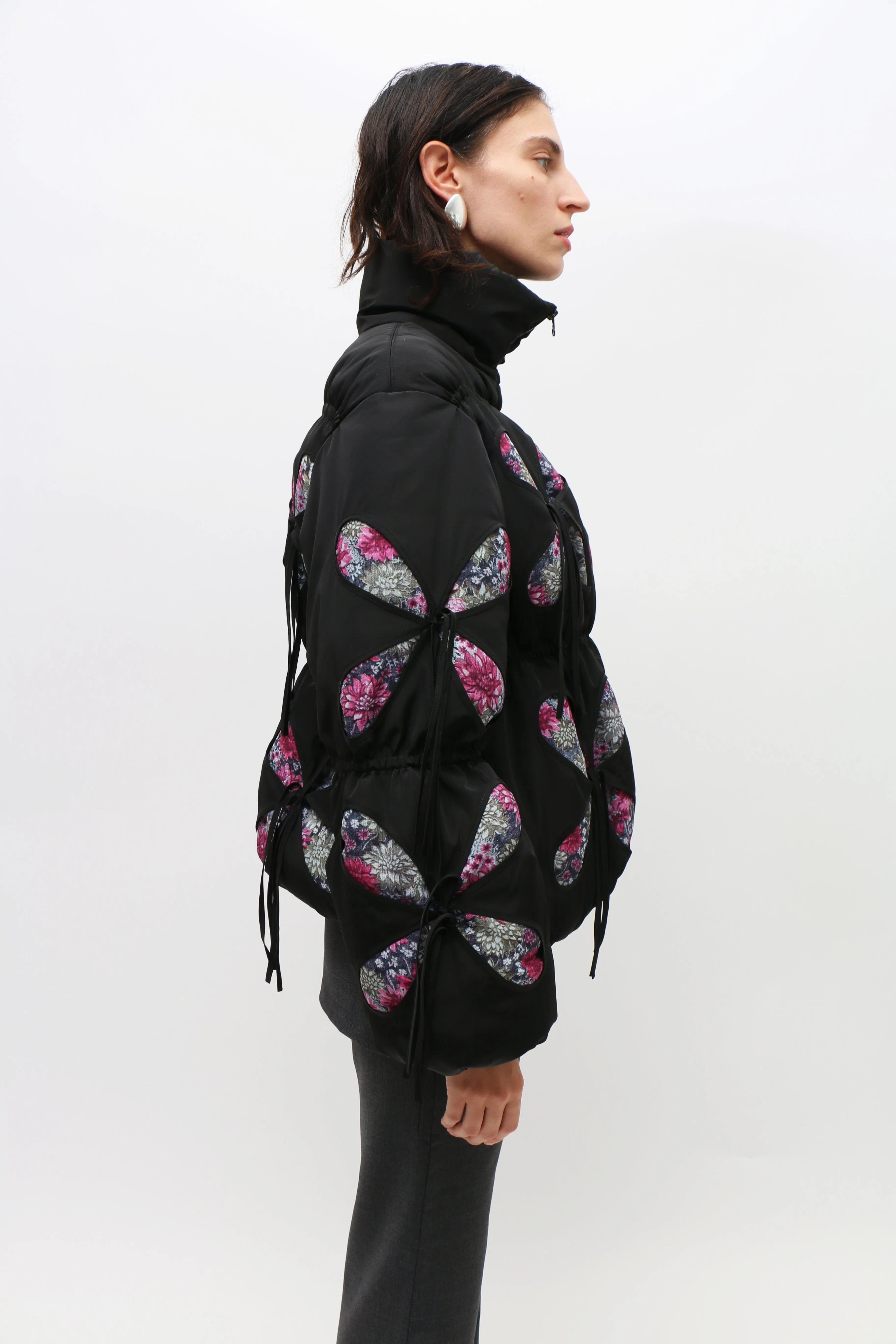 Black Bale Puffer Coat