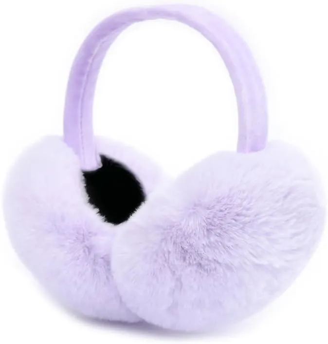 Black Faux Fur Winter Style Ear Muffs