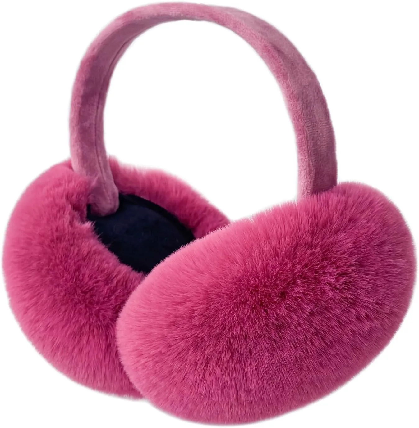 Black Faux Fur Winter Style Ear Muffs