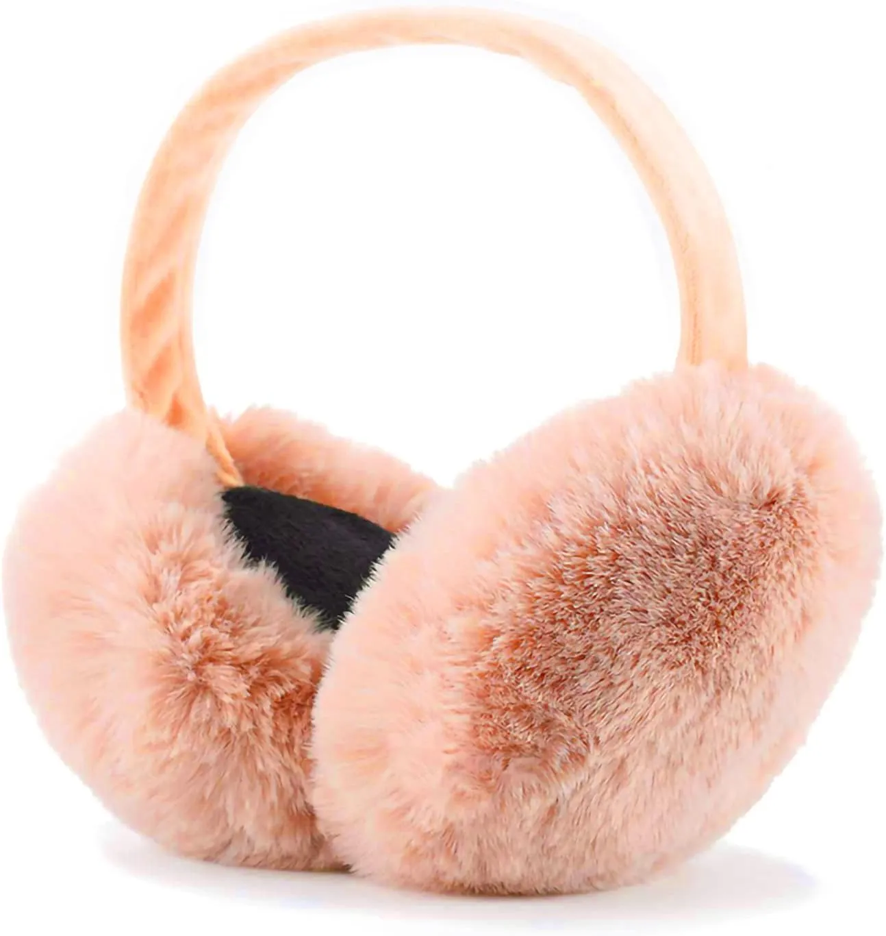 Black Faux Fur Winter Style Ear Muffs