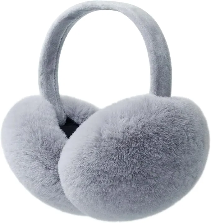 Black Faux Fur Winter Style Ear Muffs