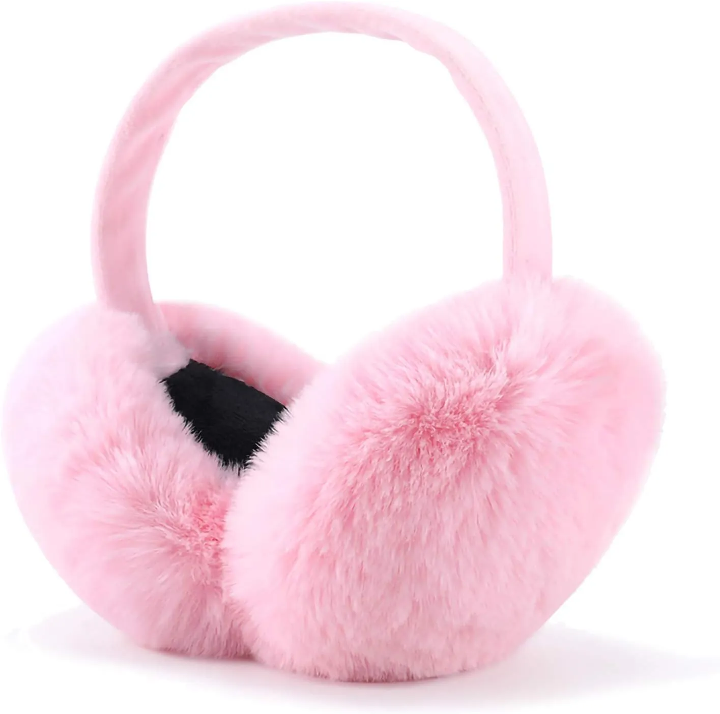 Black Faux Fur Winter Style Ear Muffs