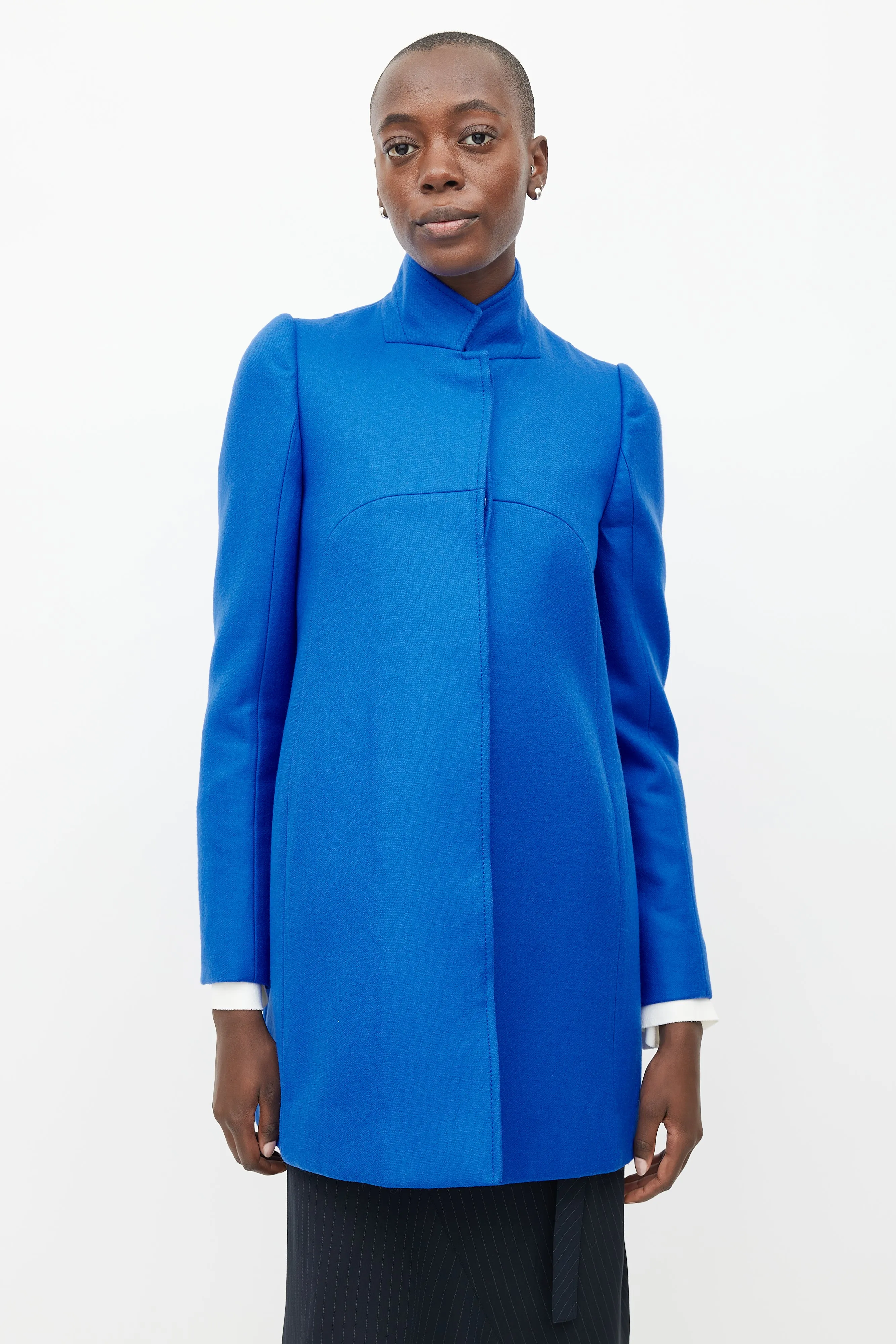 Blue Wool Coat