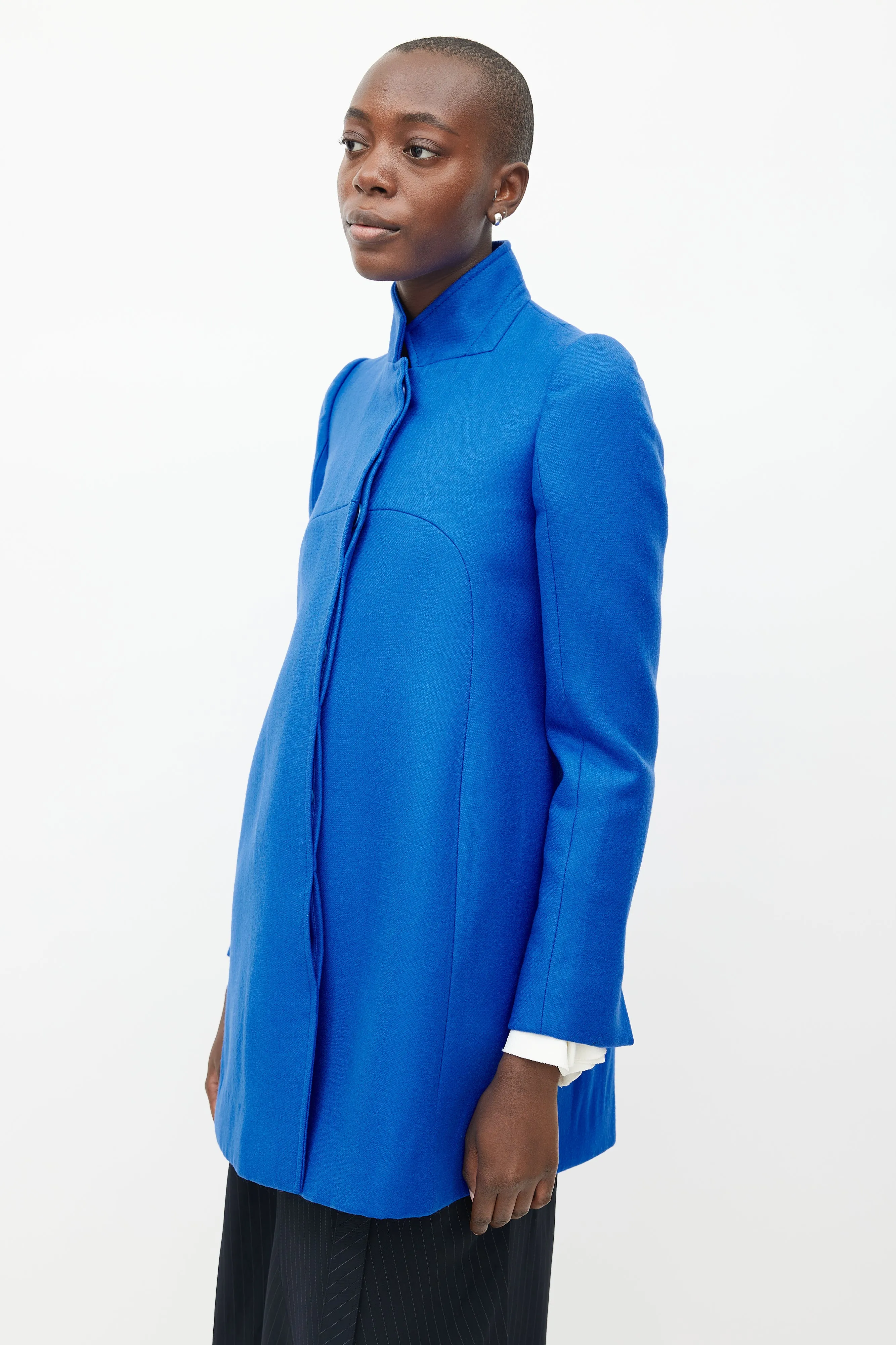 Blue Wool Coat