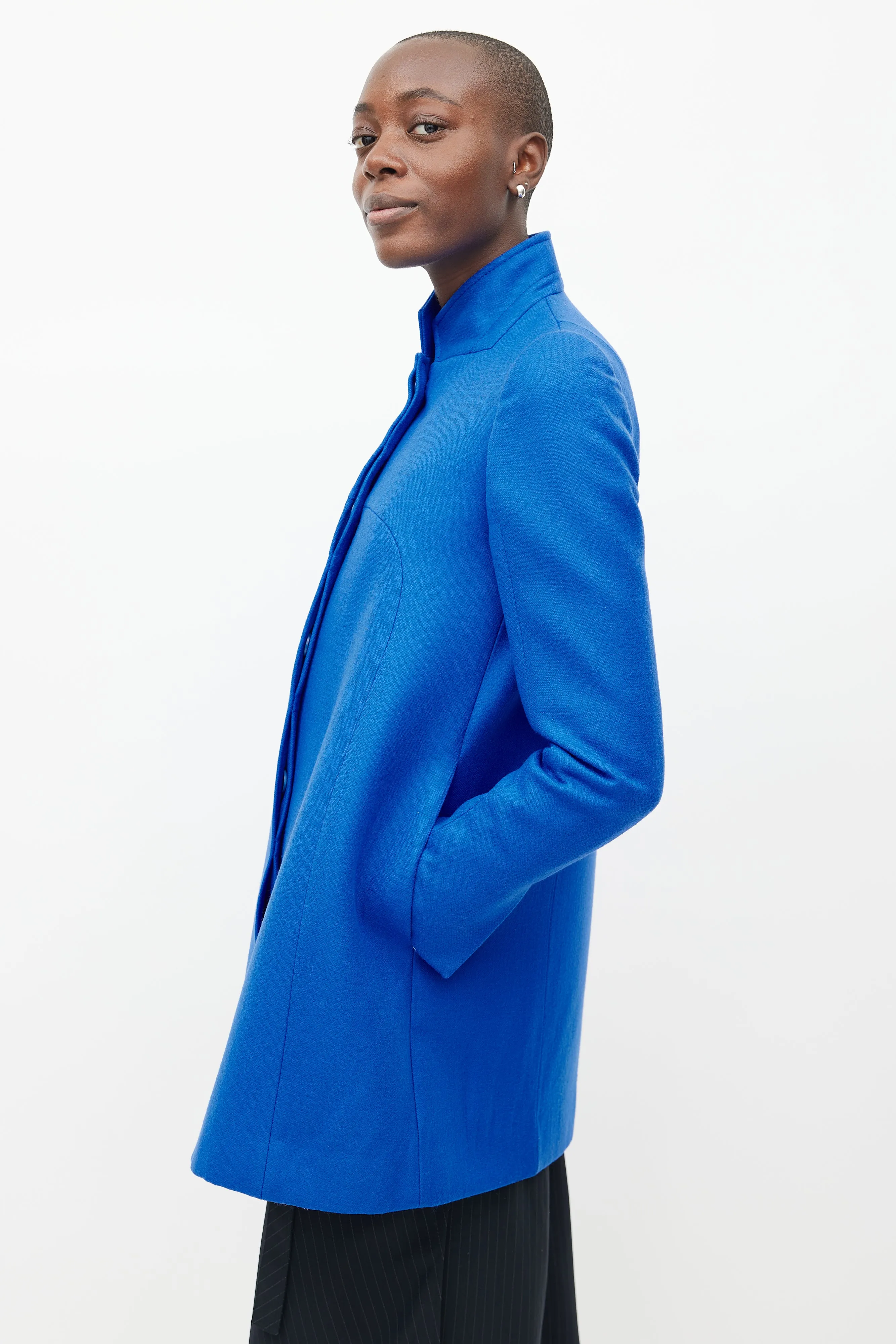 Blue Wool Coat