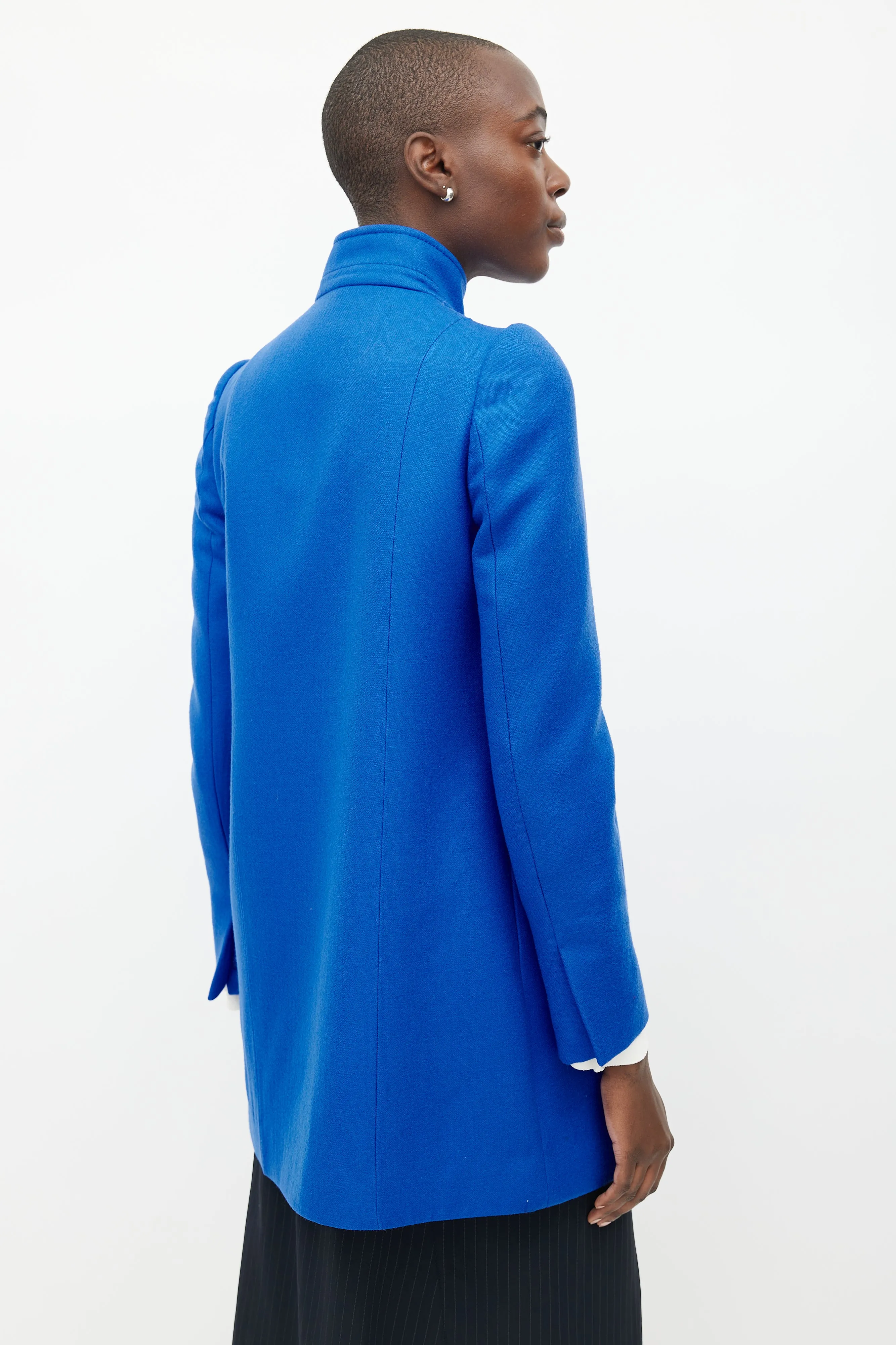 Blue Wool Coat