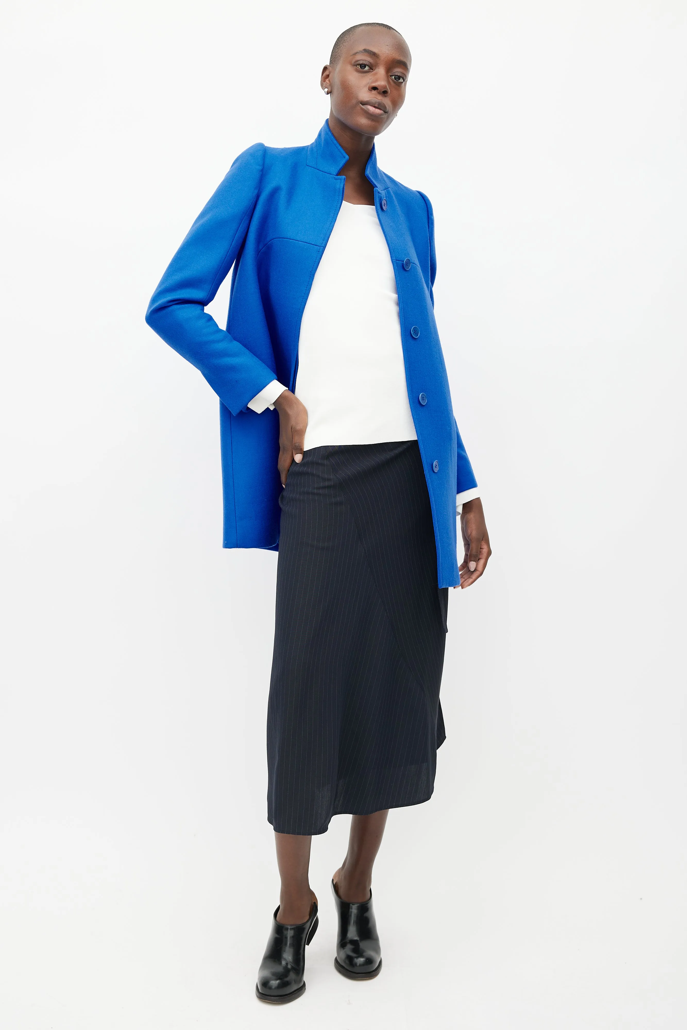 Blue Wool Coat