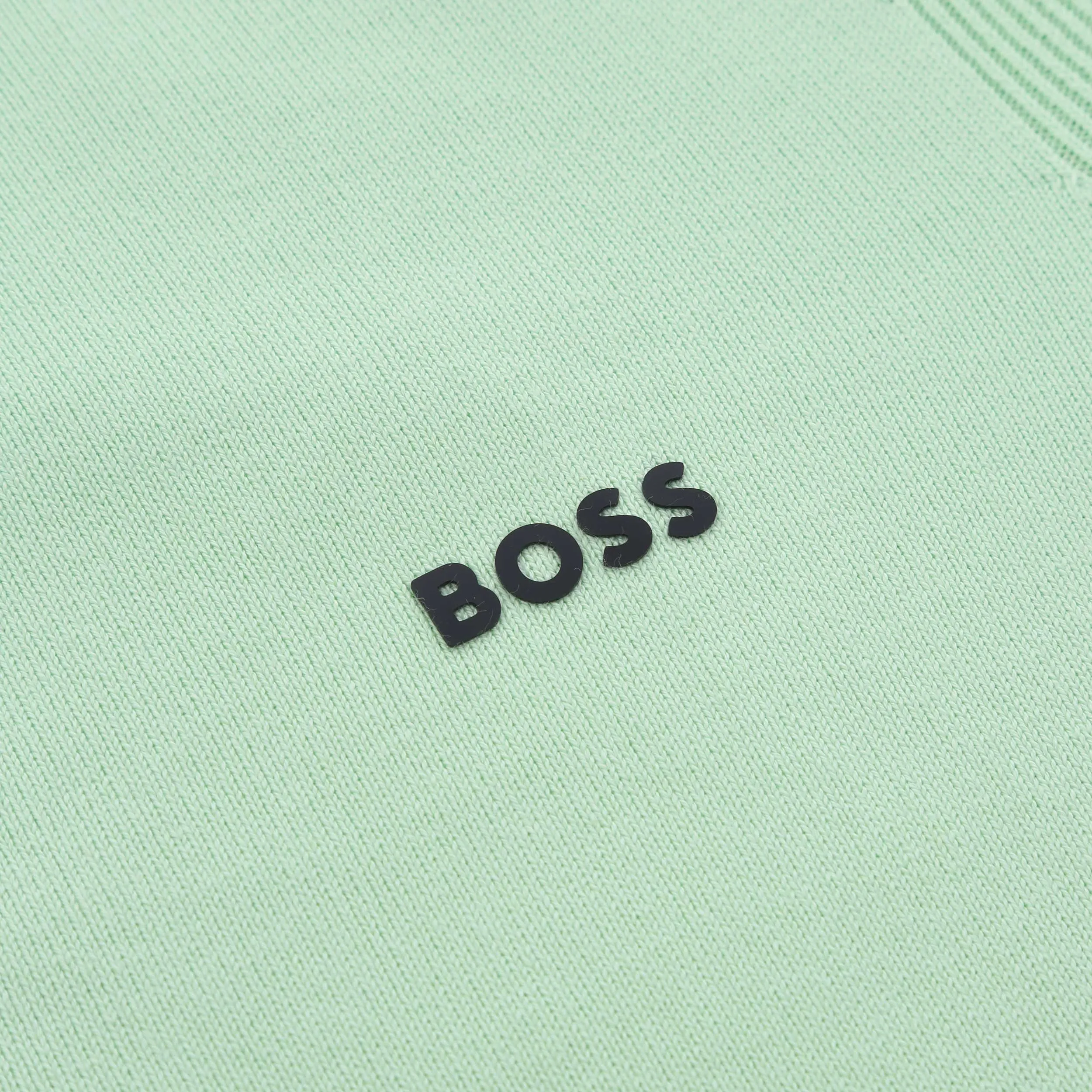 BOSS Ever X QZ Knitwear in Open Green