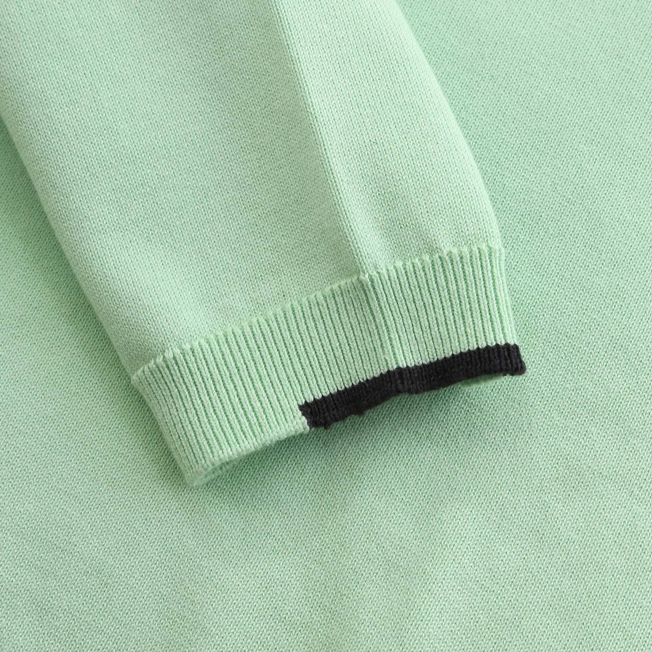 BOSS Ever X QZ Knitwear in Open Green