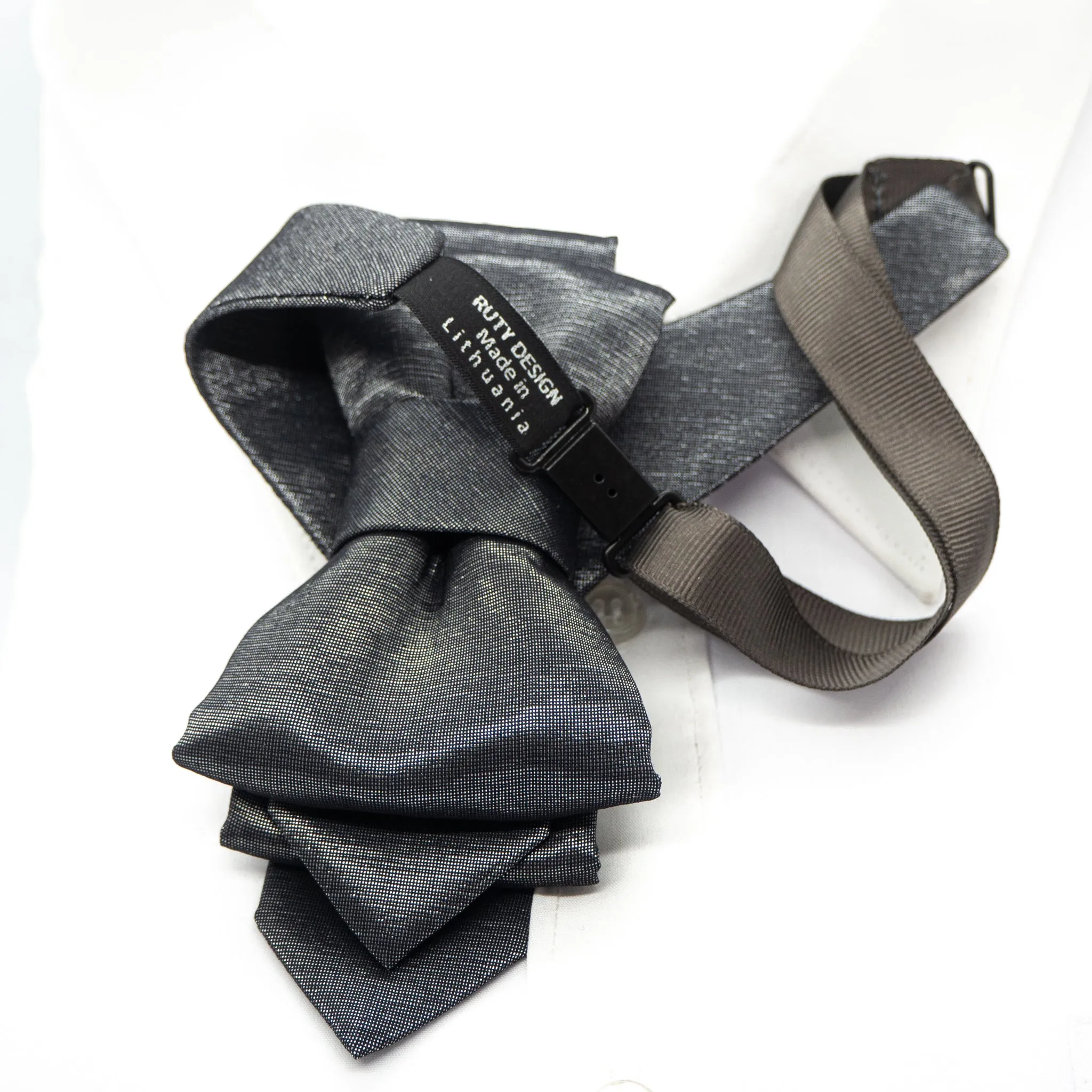 BOW TIE "SILVER ORIGAMI"