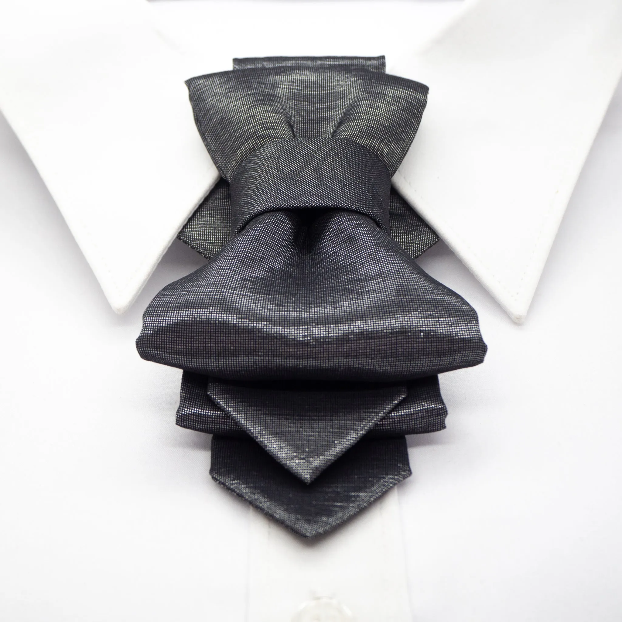 BOW TIE "SILVER ORIGAMI"